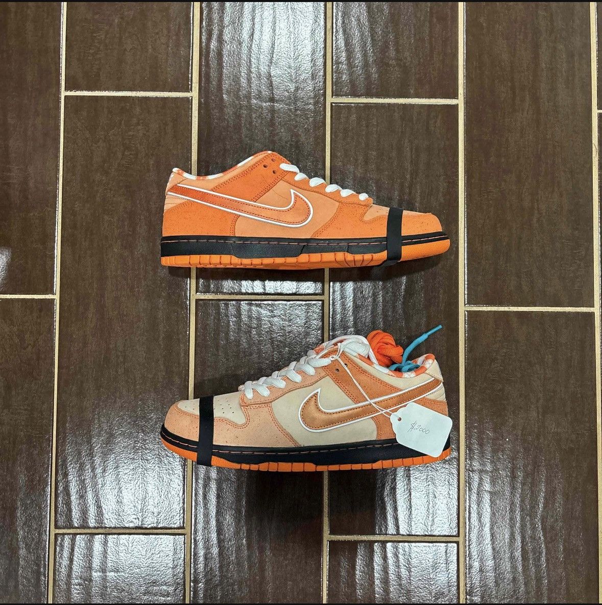 Nike NEW W FLAW Concepts Nike SB Dunk Low Orange Lobster SZ 11 Size US 11 / EU 44 - 2 Thumbnail