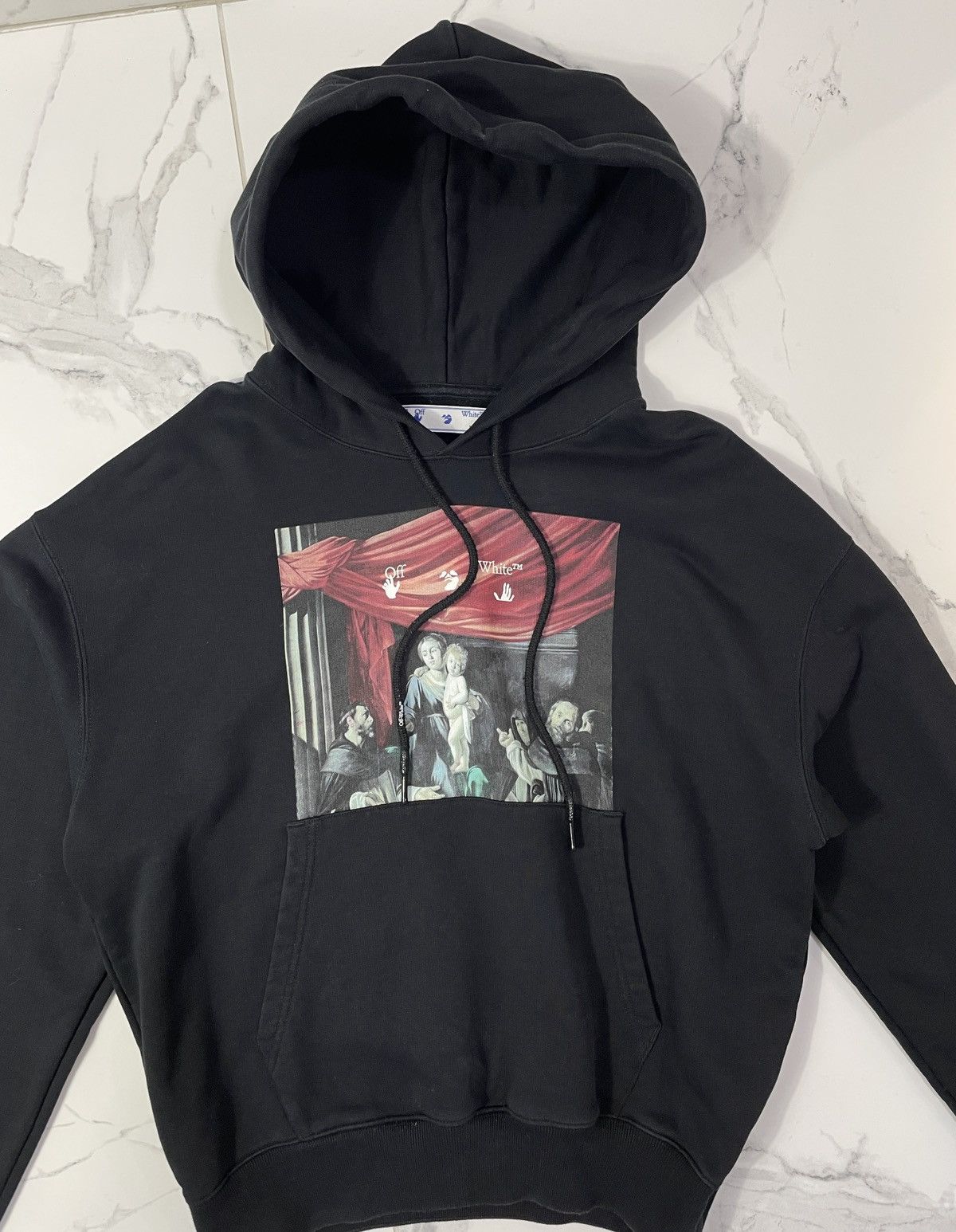Off-White Off-White Men's Caravaggio Print Hoodie Black Size US S / EU 44-46 / 1 - 5 Thumbnail