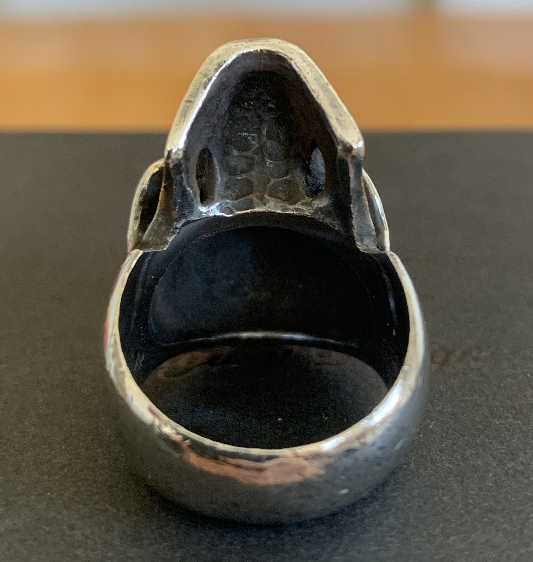 Number (N)ine SS05 "Nightcrawler" Bejeweled Silver Skull Ring w/ box Size ONE SIZE - 6 Thumbnail