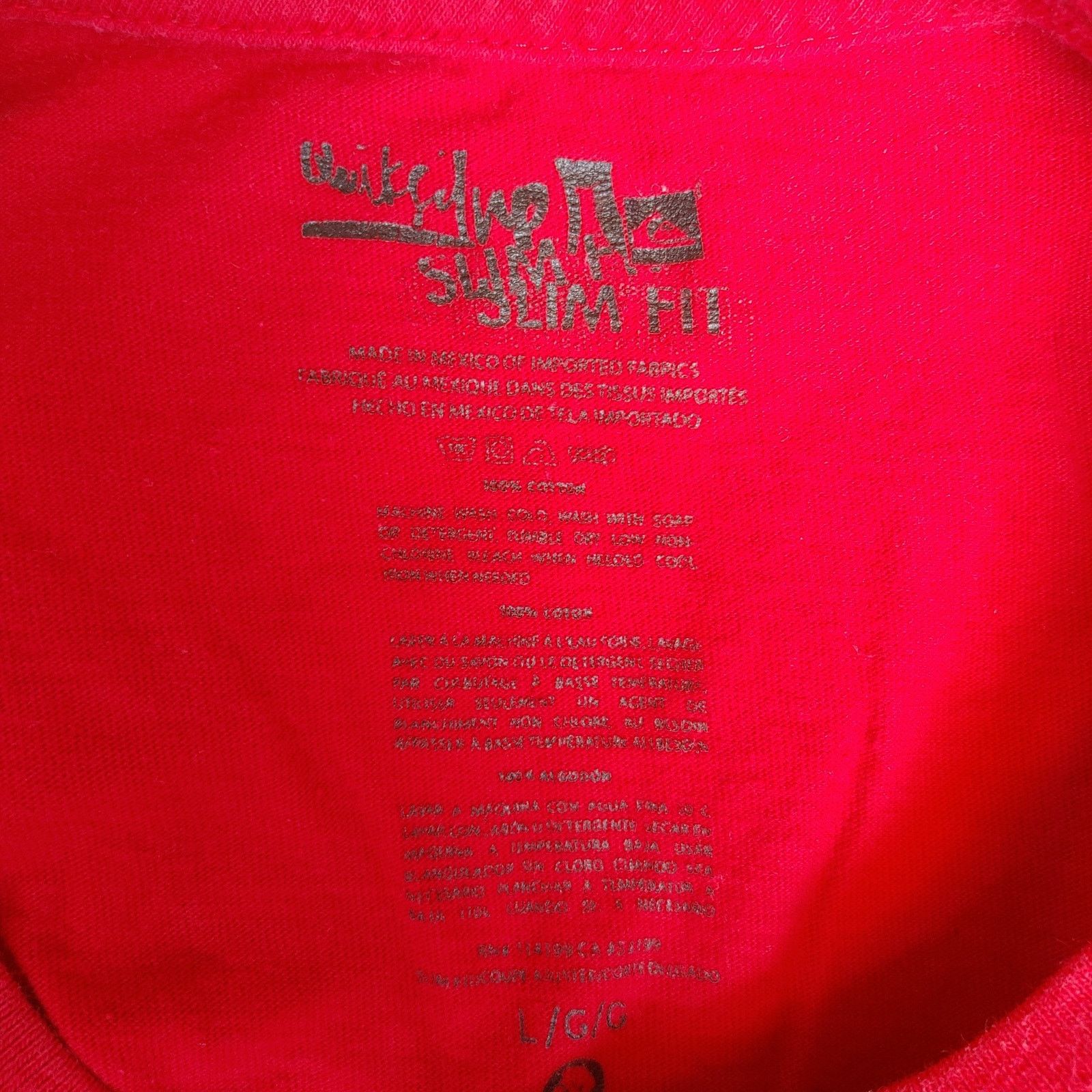 Quicksilver VTG Y2K Quicksilver Men L Red/White Lighting Bolt GraphicTee Size US L / EU 52-54 / 3 - 3 Thumbnail