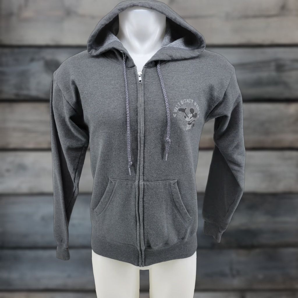 Disney Disney Walt Disney World Gray Hoodie Mickey Full Zip Jacket Size SMALL Men Size US S / EU 44-46 / 1 - 1 Thumbnail