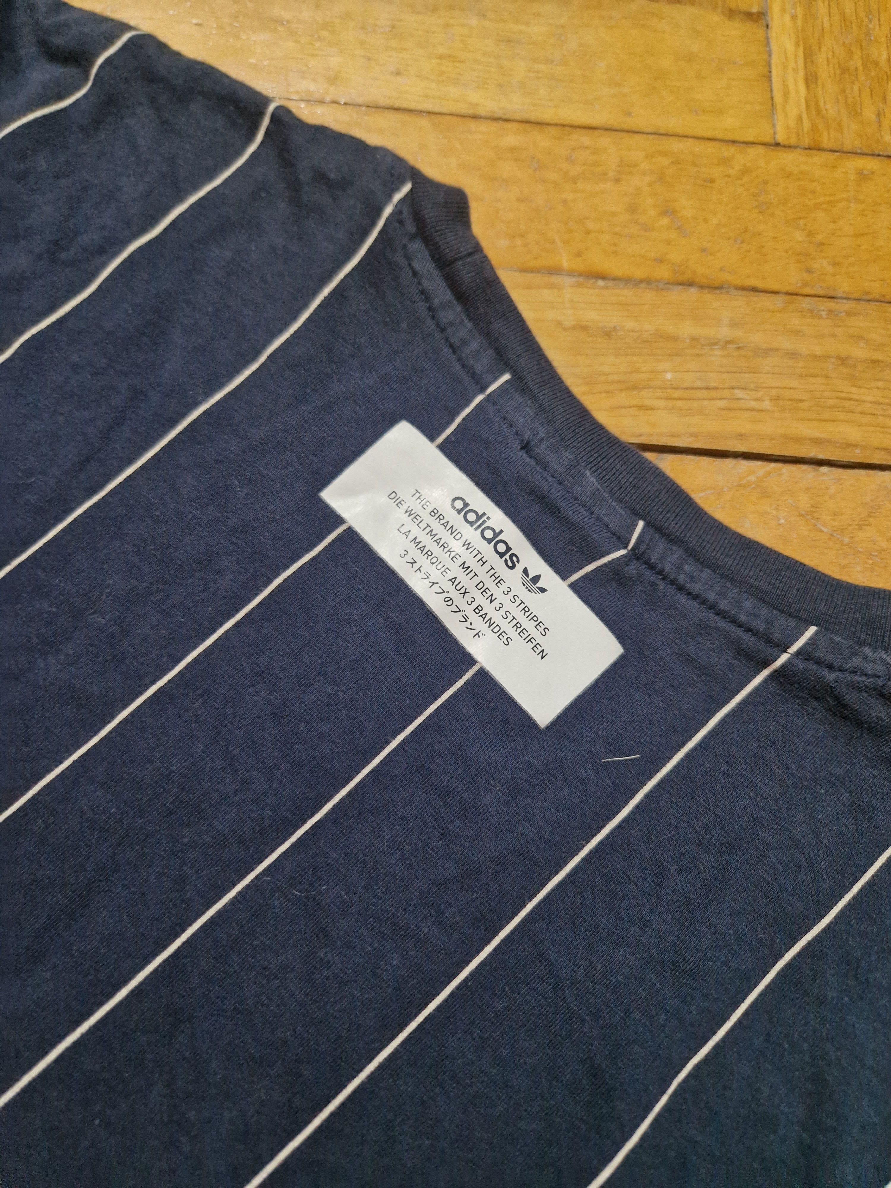 Adidas Adidas stripped tee Size US L / EU 52-54 / 3 - 7 Thumbnail