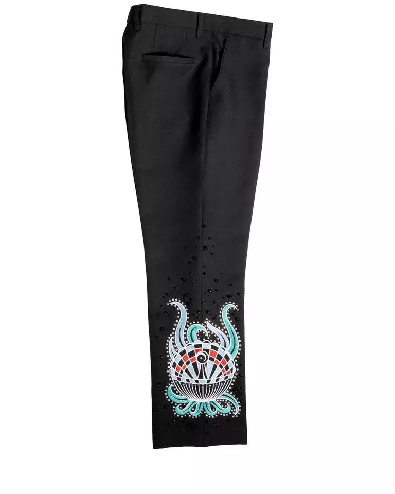 Other Men 2PC Customized floral, Dolphin Embroidery Nudie outfit Size 44L - 3 Thumbnail