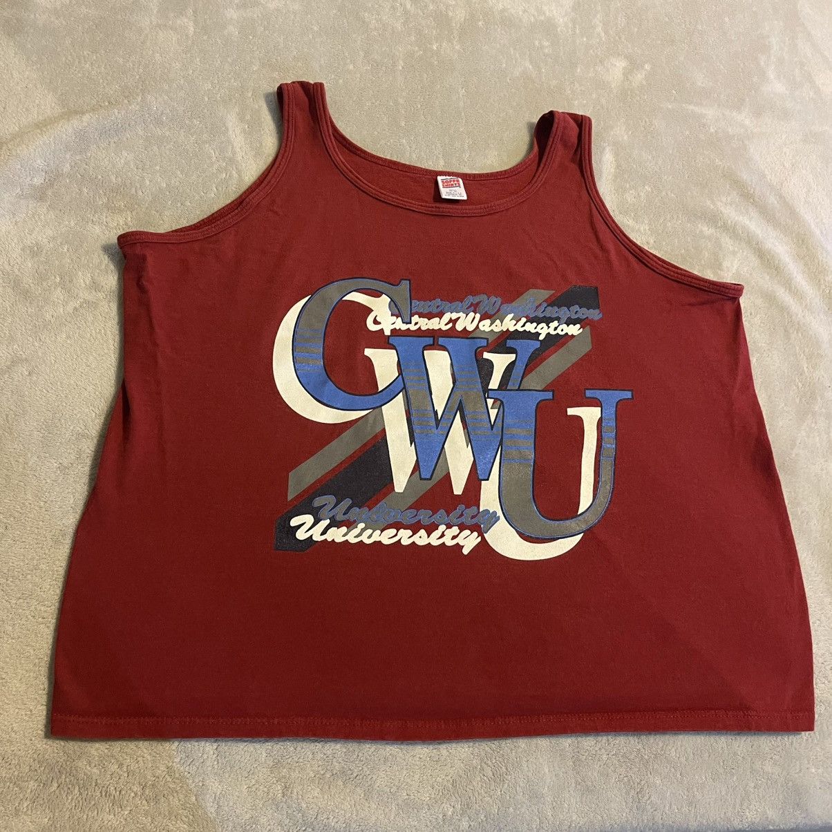 Soffe Vintage Central Washington Wildcats Shirt Men XL Red Soffe Size US XL / EU 56 / 4 - 1 Thumbnail