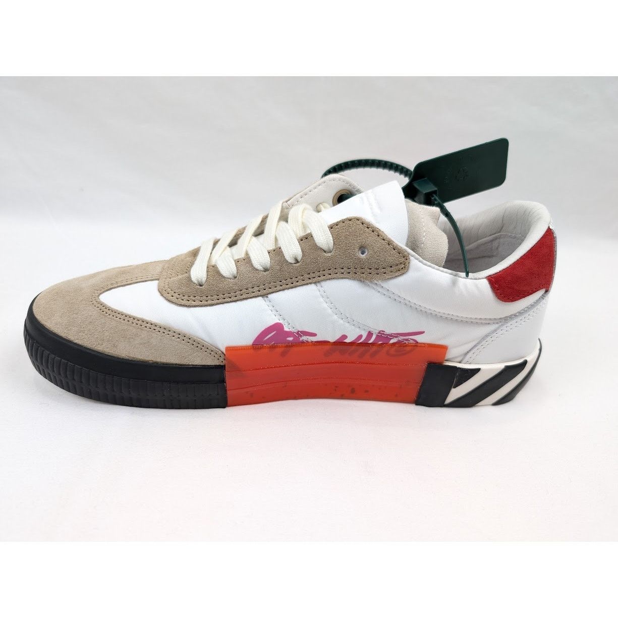 Off-White o1rshd1 New Low Vulcanized Sneakers in White/Beige Size US 8 / EU 41 - 10 Thumbnail