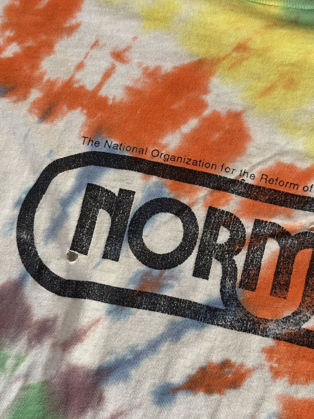 Vintage *RARE* VINTAGE 80s NORML tee Reform of Marijuana laws weed Size US XL / EU 56 / 4 - 3 Thumbnail