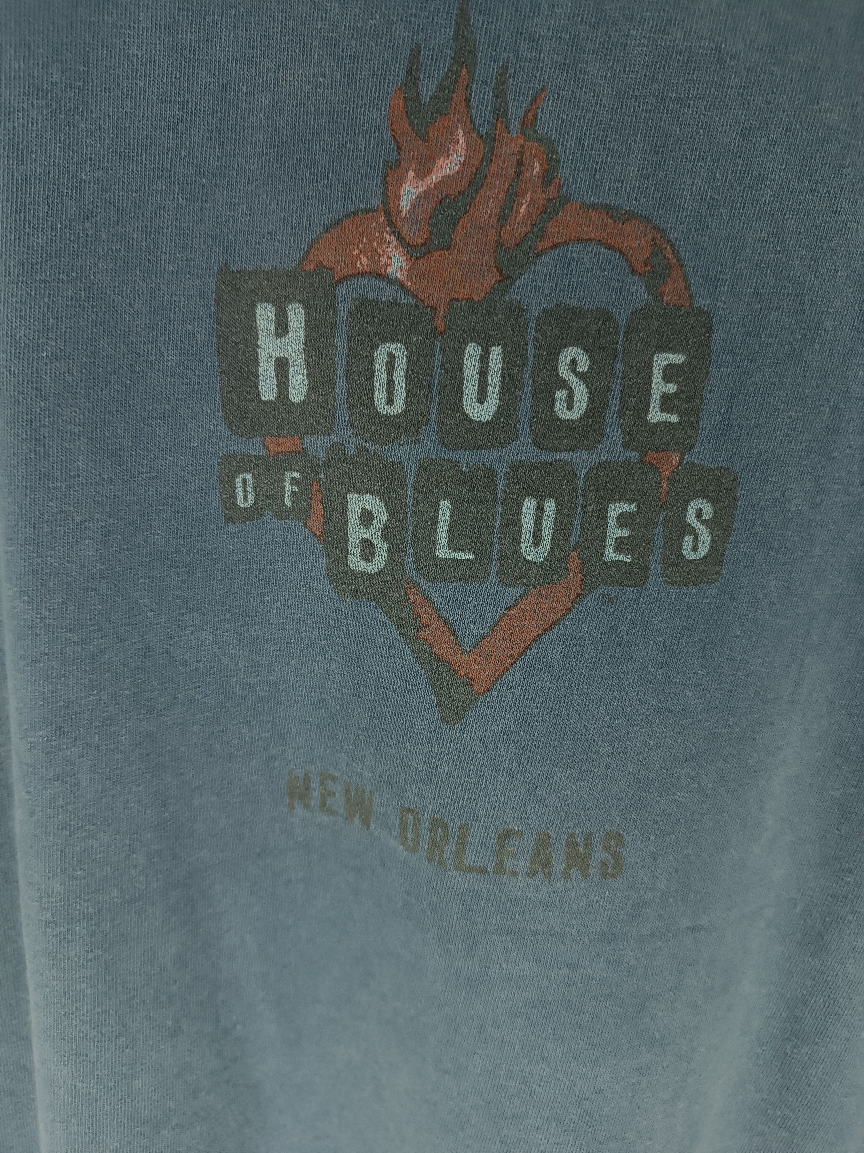 Band Tees VINTAGE Y2K HOUSE OF BLUES NEW ORLEANS TEE hard rock music Size US L / EU 52-54 / 3 - 11 Thumbnail