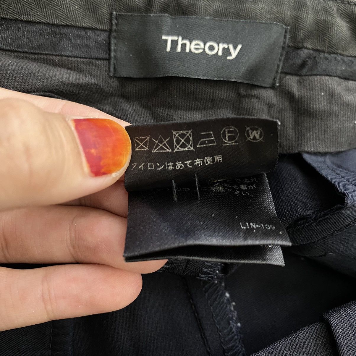 Japanese Brand THEORY Japanese Brand Slim Fit Black Casual Trousers Pant Size US 29 - 7 Thumbnail
