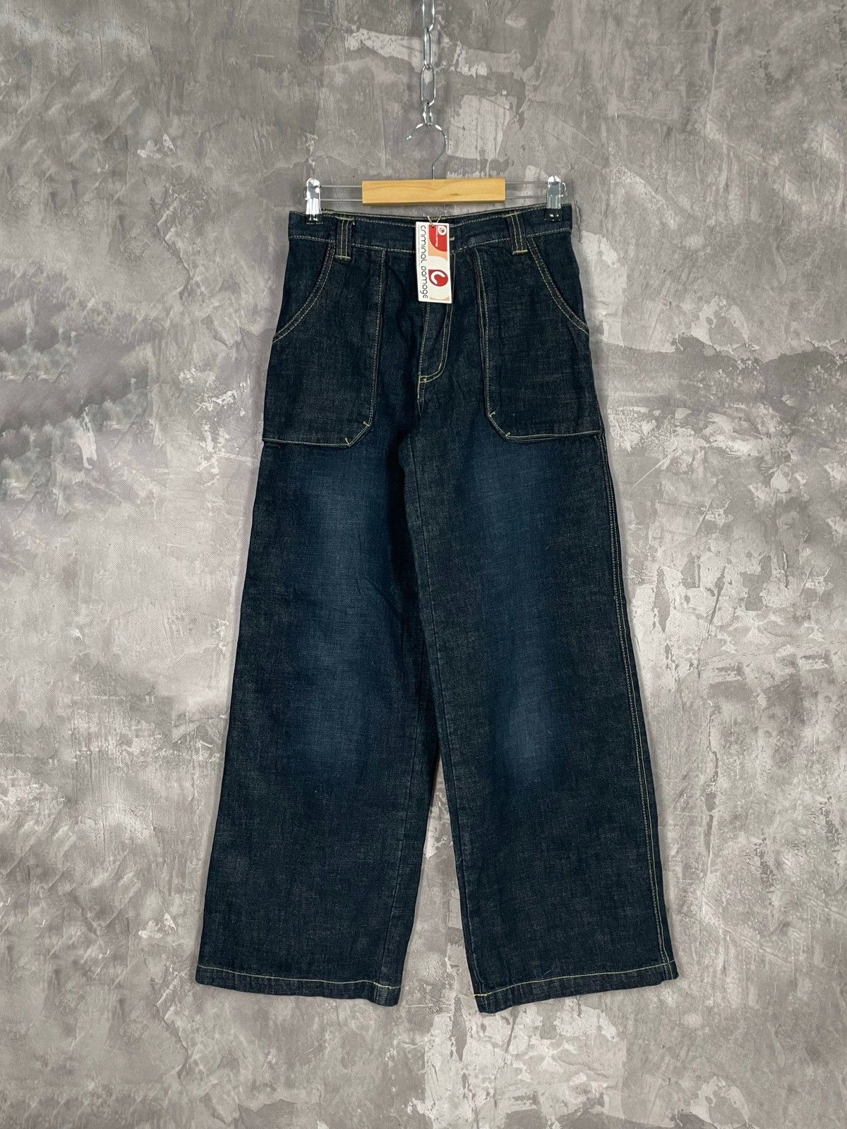 Criminal Damage CRIMNAL DENIM Y2K DENIM JEANS PANTS HIGH WAIST Size US 27 - 1 Thumbnail