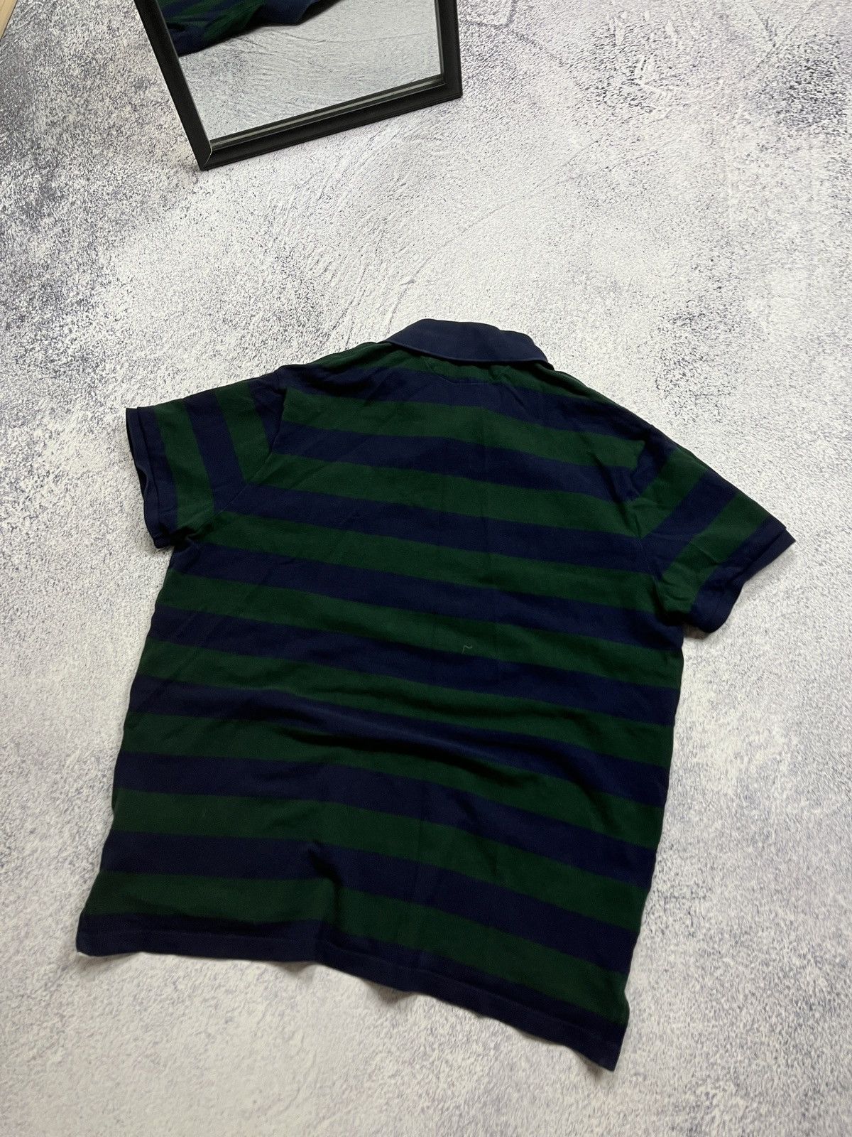 Polo Ralph Lauren × Ralph Lauren Polo Ralph Lauren Striped Rugby Polo Shirt RLPC Big Logo Y2K Size US L / EU 52-54 / 3 - 9 Thumbnail