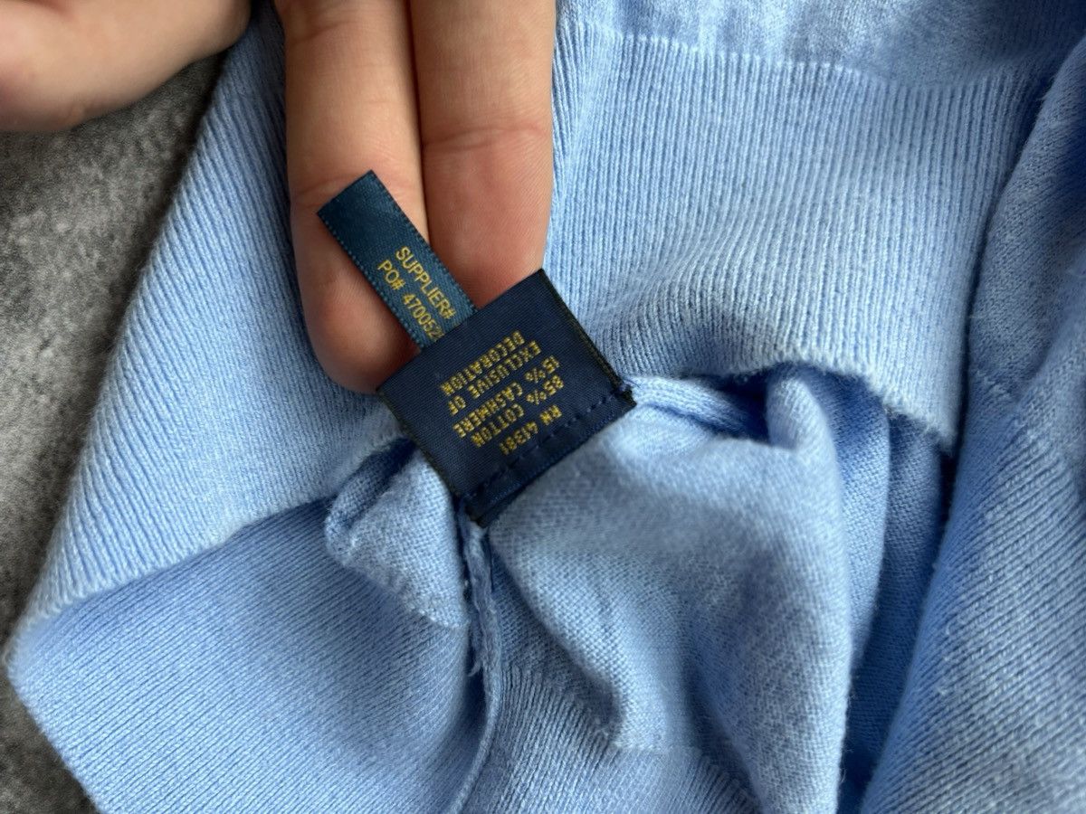 Polo Ralph Lauren Polo Ralph Lauren Blue Sweater Mens V-Neck Cashmere Size US S / EU 44-46 / 1 - 5 Thumbnail