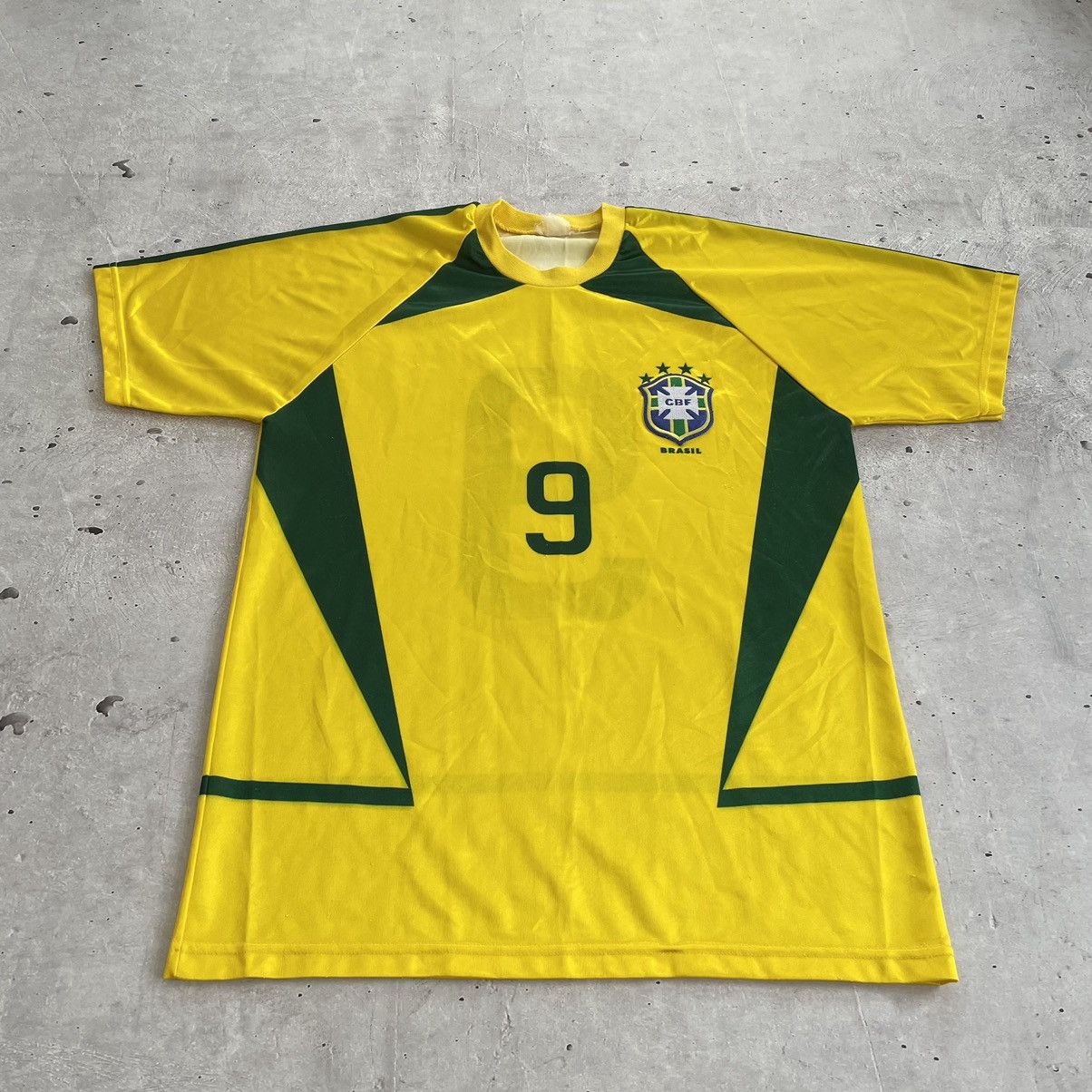 Vintage Vintage Home Brazil Soccer T-shirt #9 y2k Size US XL / EU 56 / 4 - 4 Thumbnail