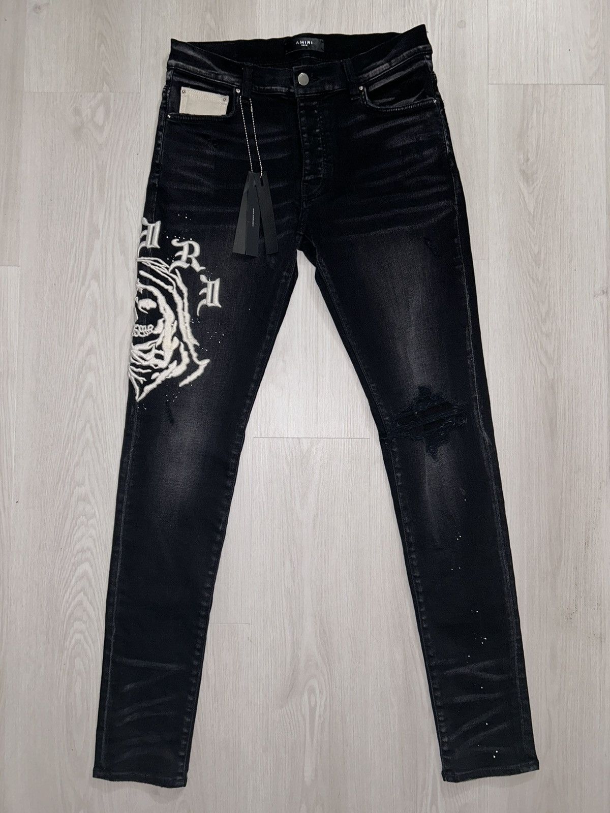 Amiri Amiri X Wes Lang Reaper Logo Jeans | Grailed