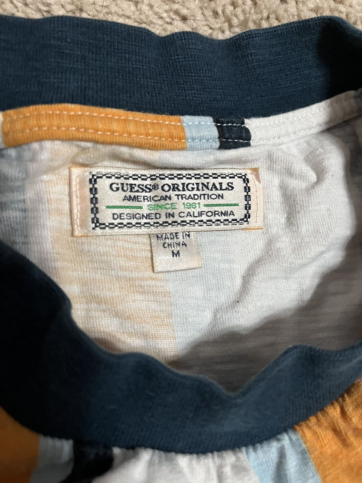 Guess Guess Originals Striped T-Shirt - Medium Size US M / EU 48-50 / 2 - 3 Thumbnail