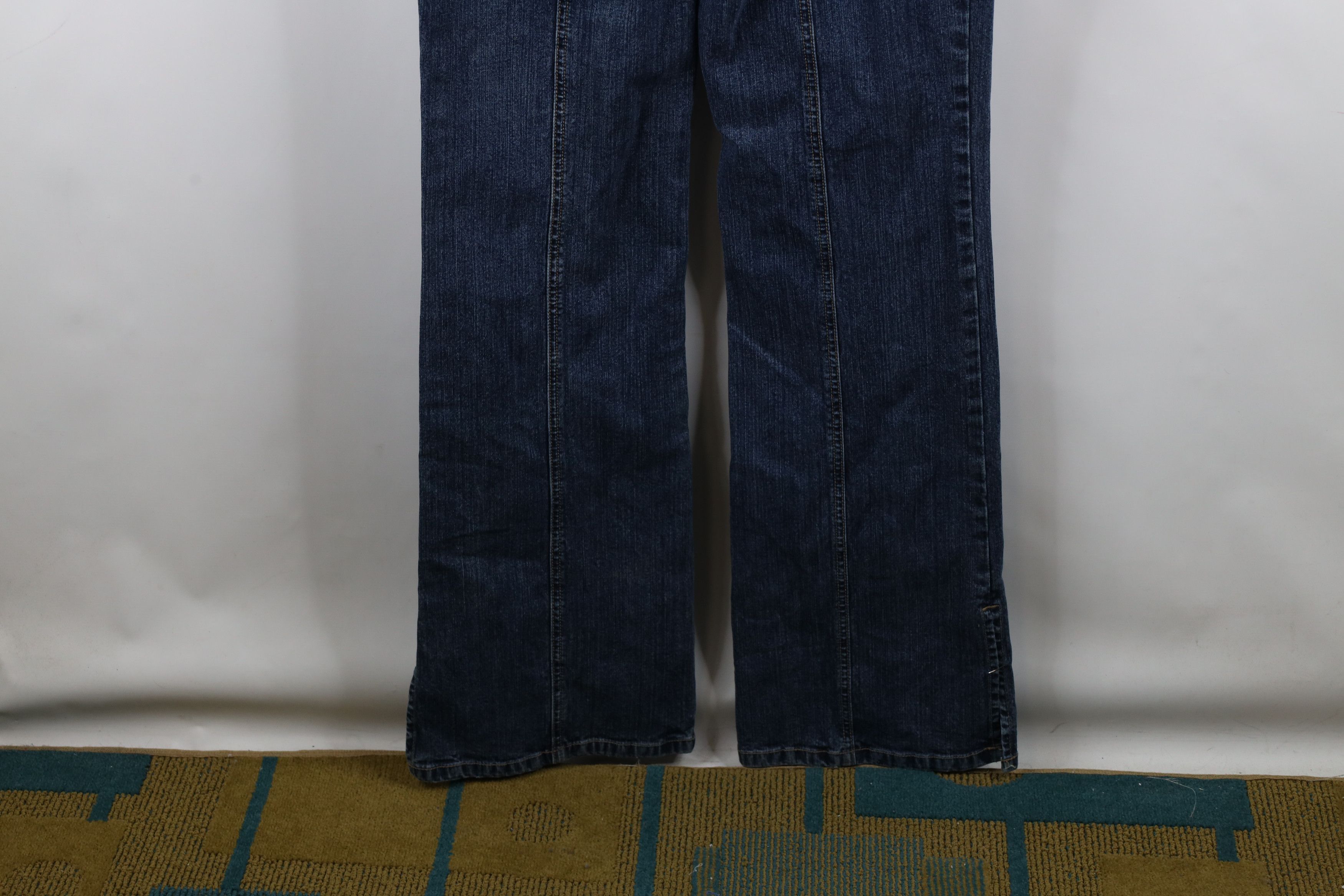 Guess × Vintage Vintage 90s Y2K Guess Flared Denim Jumpsuit Coveralls Size 28" / US 6 / IT 42 - 20 Thumbnail