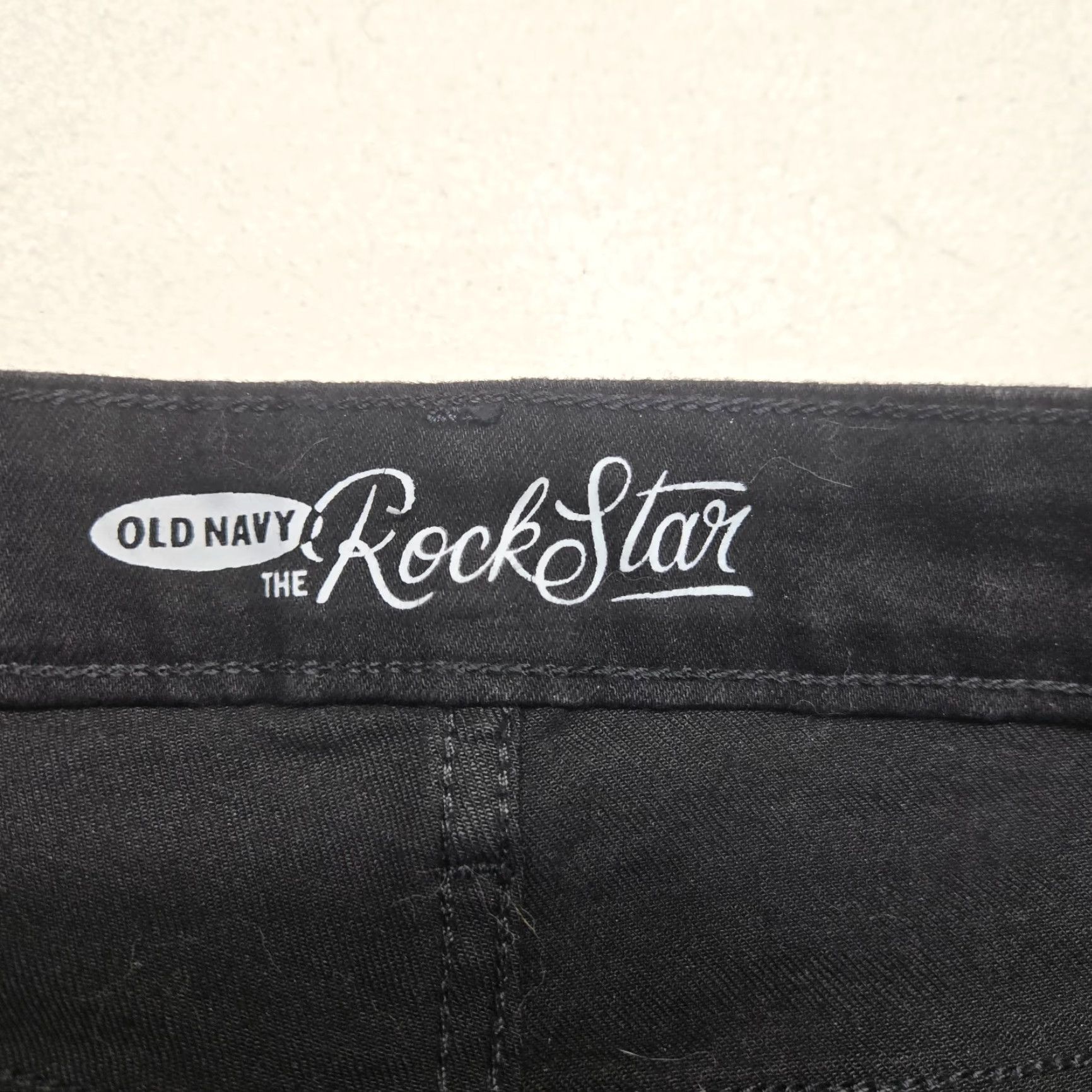 Old Navy VINTAGE Old Navy Rock Star Jeans Straight Fit Adult Women's Size 14 Black Denim Casual Pants Size 36" / US 14 / IT 50 - 3 Thumbnail