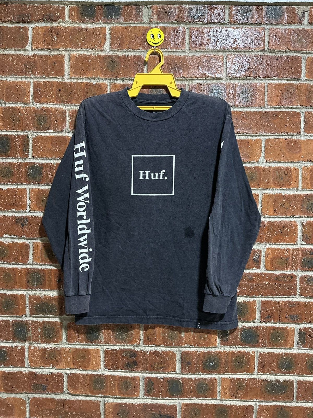Huf × Vintage Vintage Huf Worldwide Long Sleeve Sun Faded Tee Size US M / EU 48-50 / 2 - 1 Thumbnail