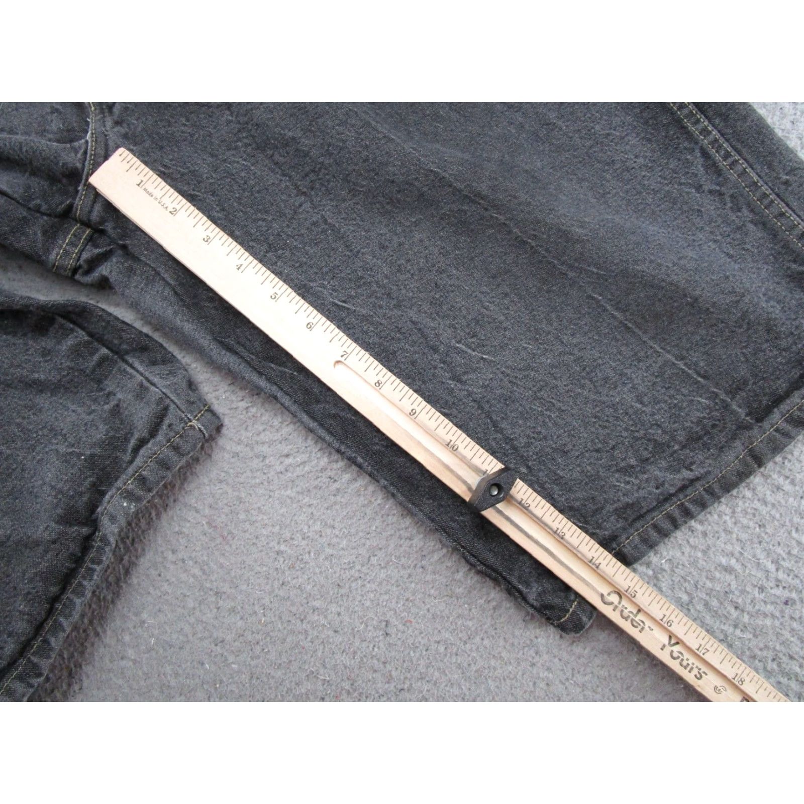 Dickies VINTAGE Dickies Bermuda Black Denim Shorts 38 Men Baggy 5-Pocket Relaxed 38in Waist Casual Workwear Summer Size US 38 / EU 54 - 6 Thumbnail
