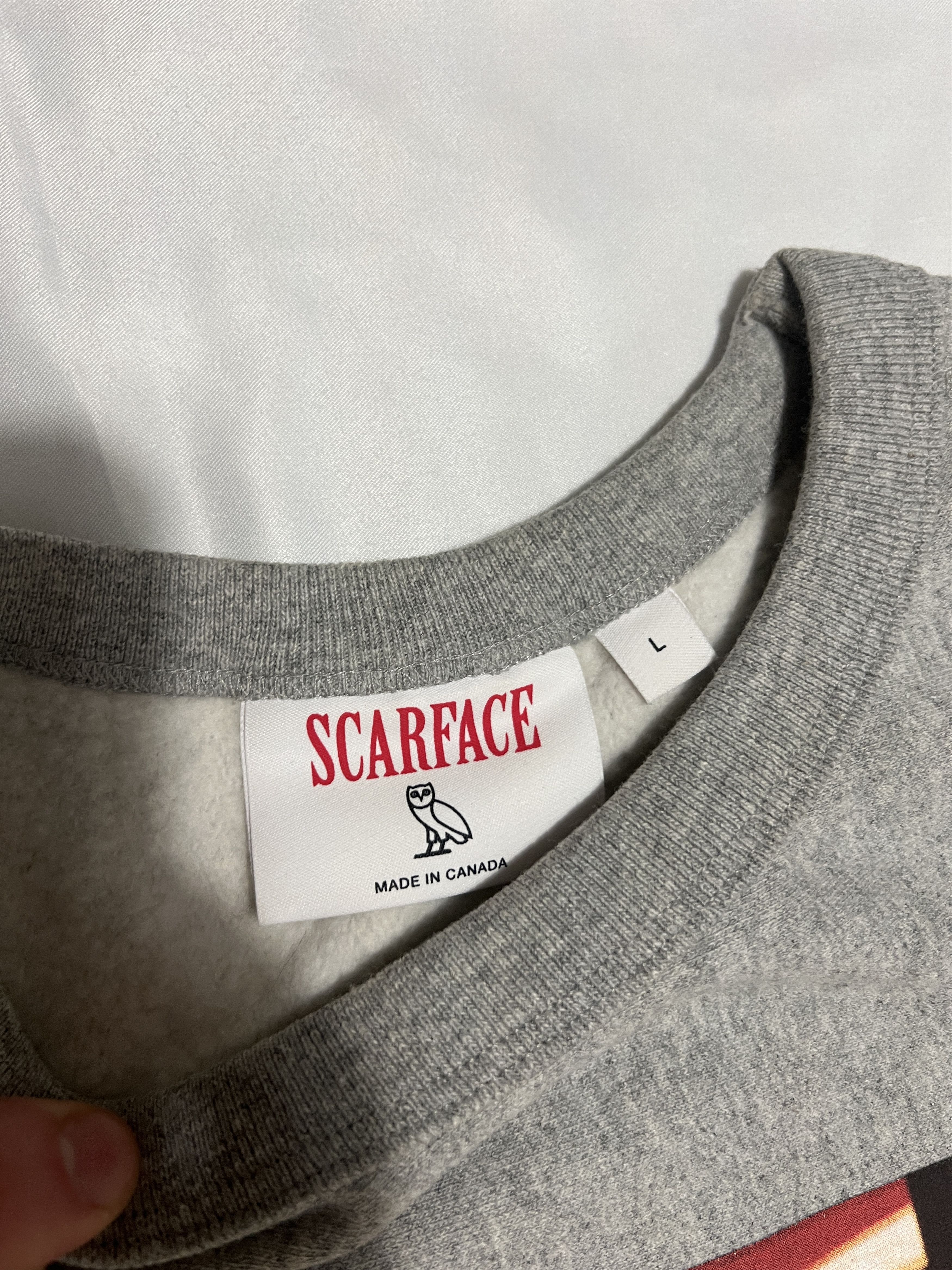 Drake OVO X SCARFACE GREY CREWNECK Size US L / EU 52-54 / 3 - 8 Thumbnail