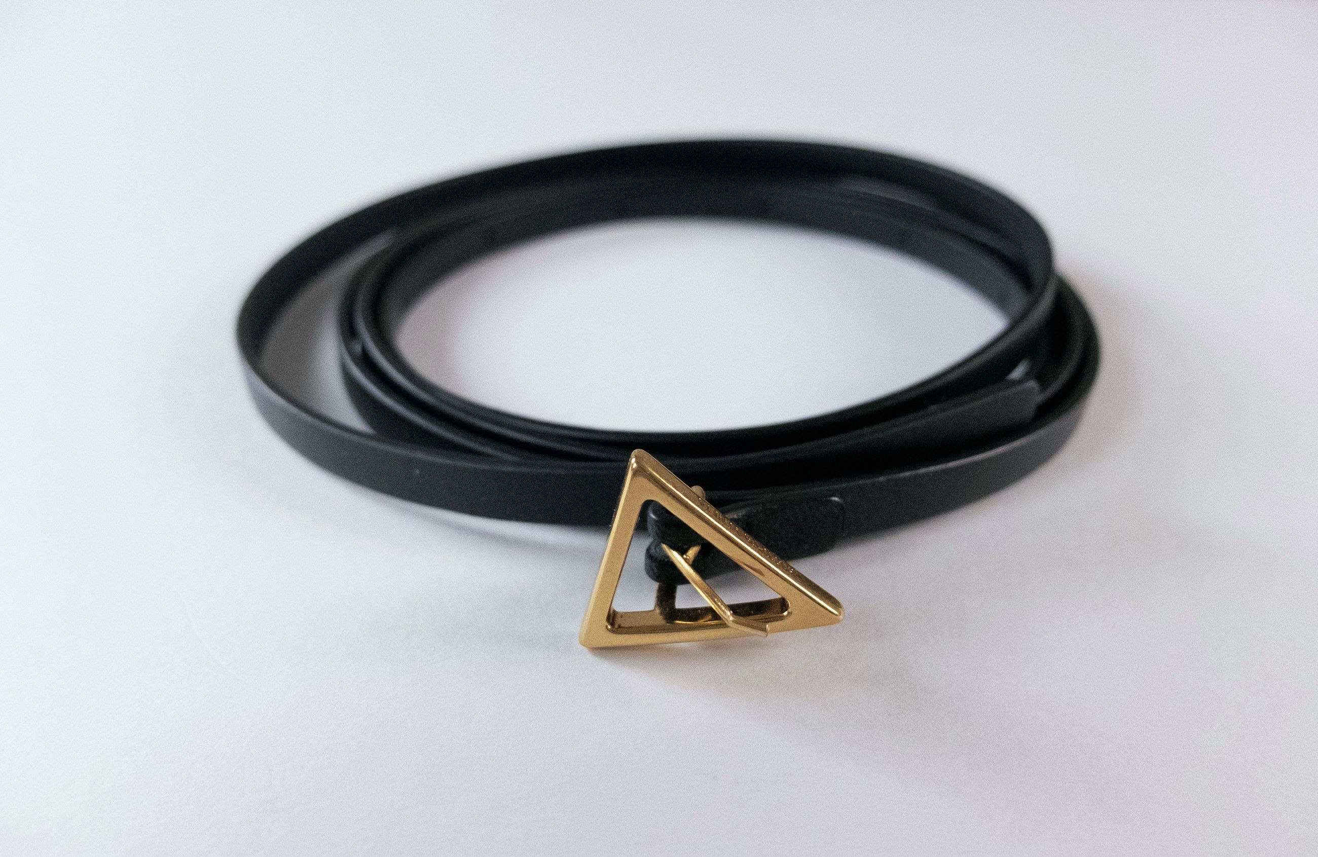 Bottega Veneta BOTTEGA VENETA black skinny leather belt One Size NWT Size ONE SIZE - 2 Thumbnail