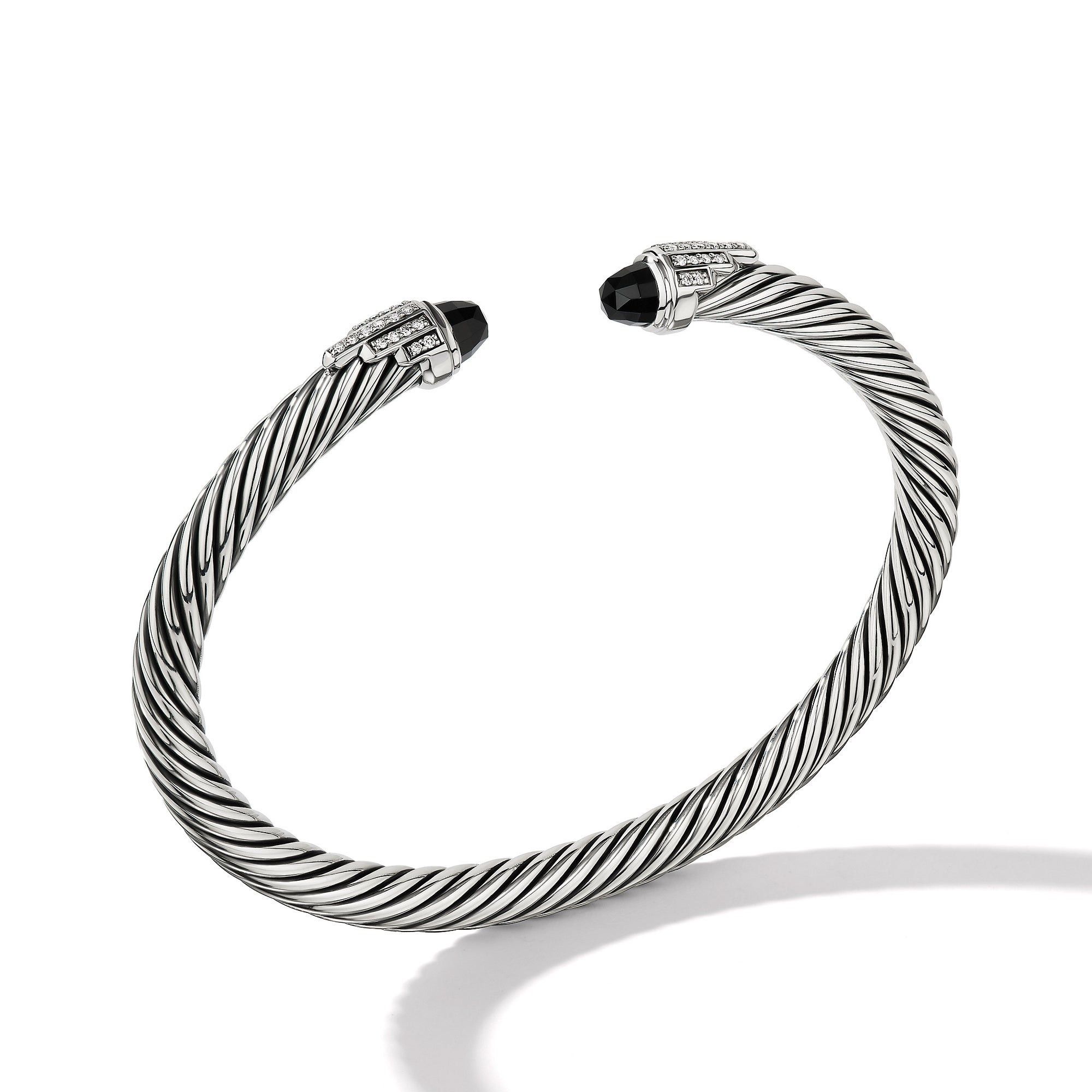 David Yurman o1w1db10525 B17301D Bracelet in Silver with Onyx and Diamond Size ONE SIZE - 2 Thumbnail