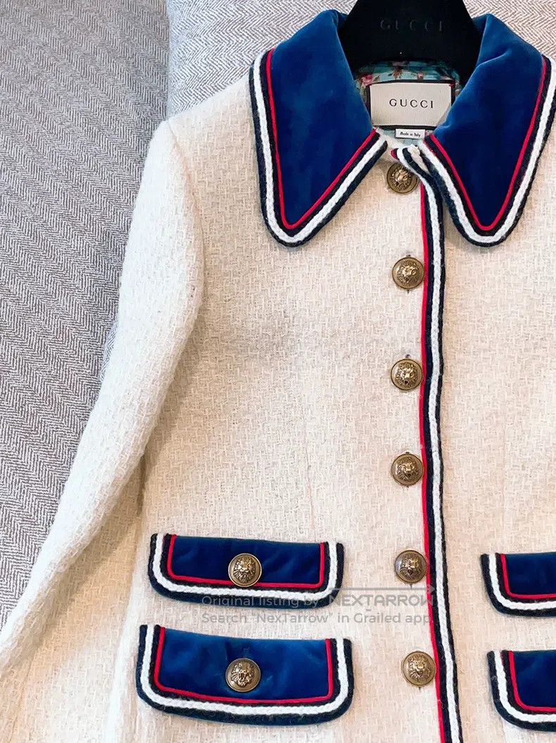 Gucci Gucci Milky white soft tweed medium and long coat Size XS / US 0-2 / IT 36-38 - 3 Thumbnail
