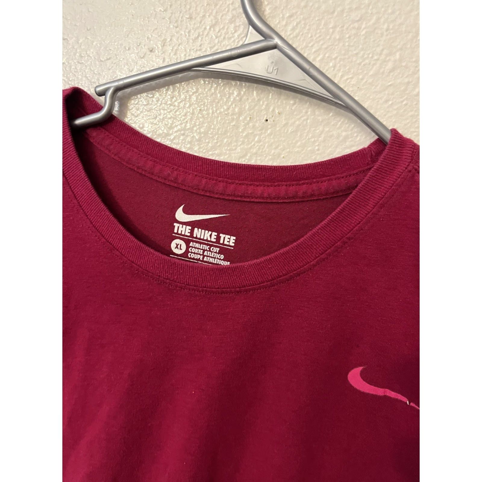 Nike Nike Dri-Fit Tee Athletic Cut T-shirt Mens XL Red Logo Sport Nike Elite Baseball Basketball Gym Shirt Size US XL / EU 56 / 4 - 3 Thumbnail