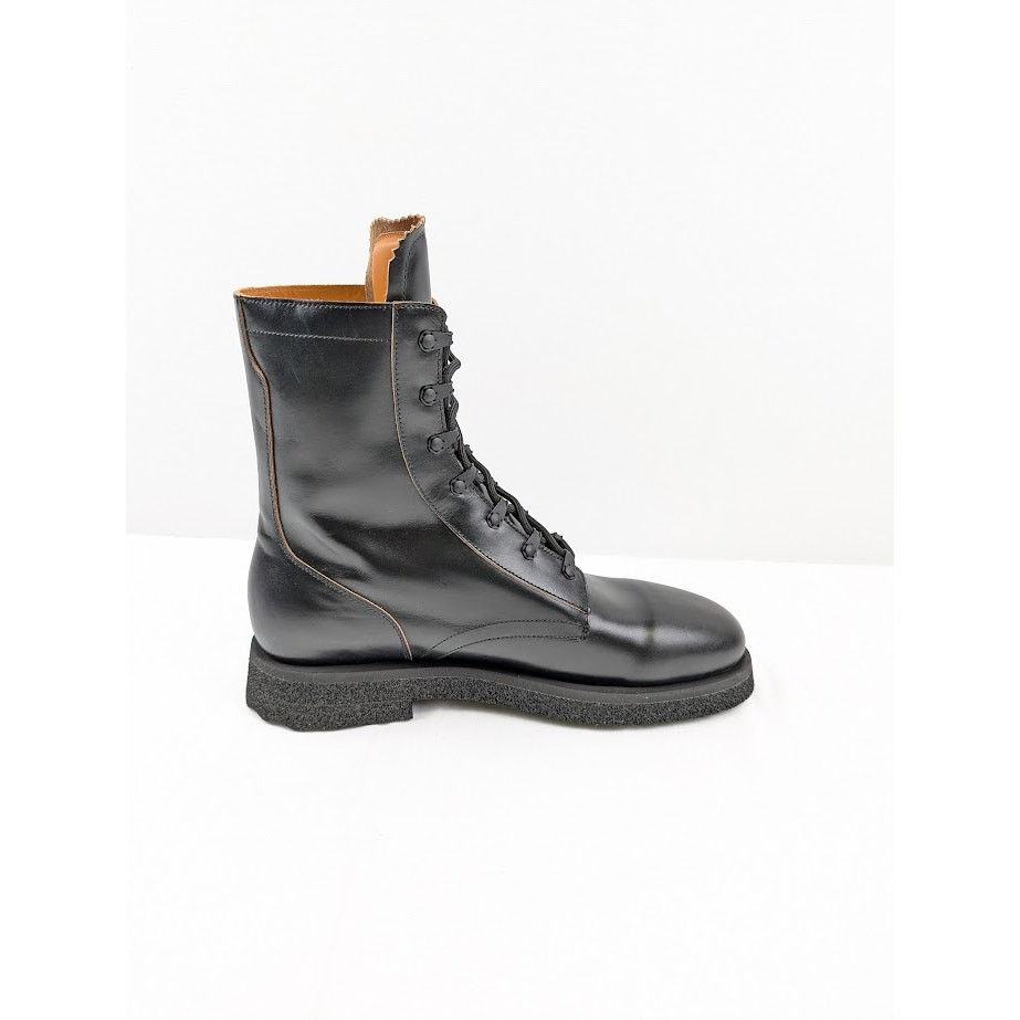 Off-White o1rshd1 Leather Sponge Combact Boots in Black Size US 12 / EU 45 - 10 Thumbnail