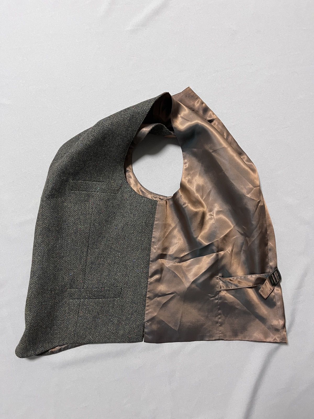 Vintage Heritage Vintage Green Tweed Wool Formal Suit Vest Size 52L - 12 Thumbnail