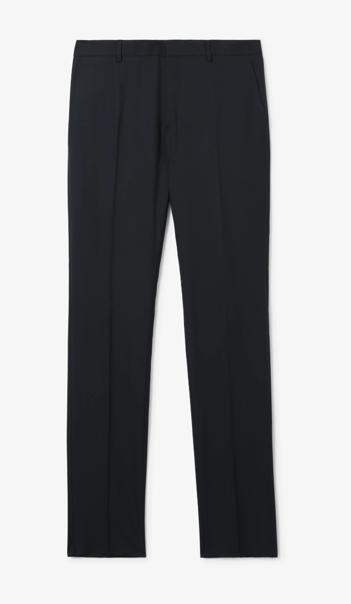 Black Wool Mohair Trouser