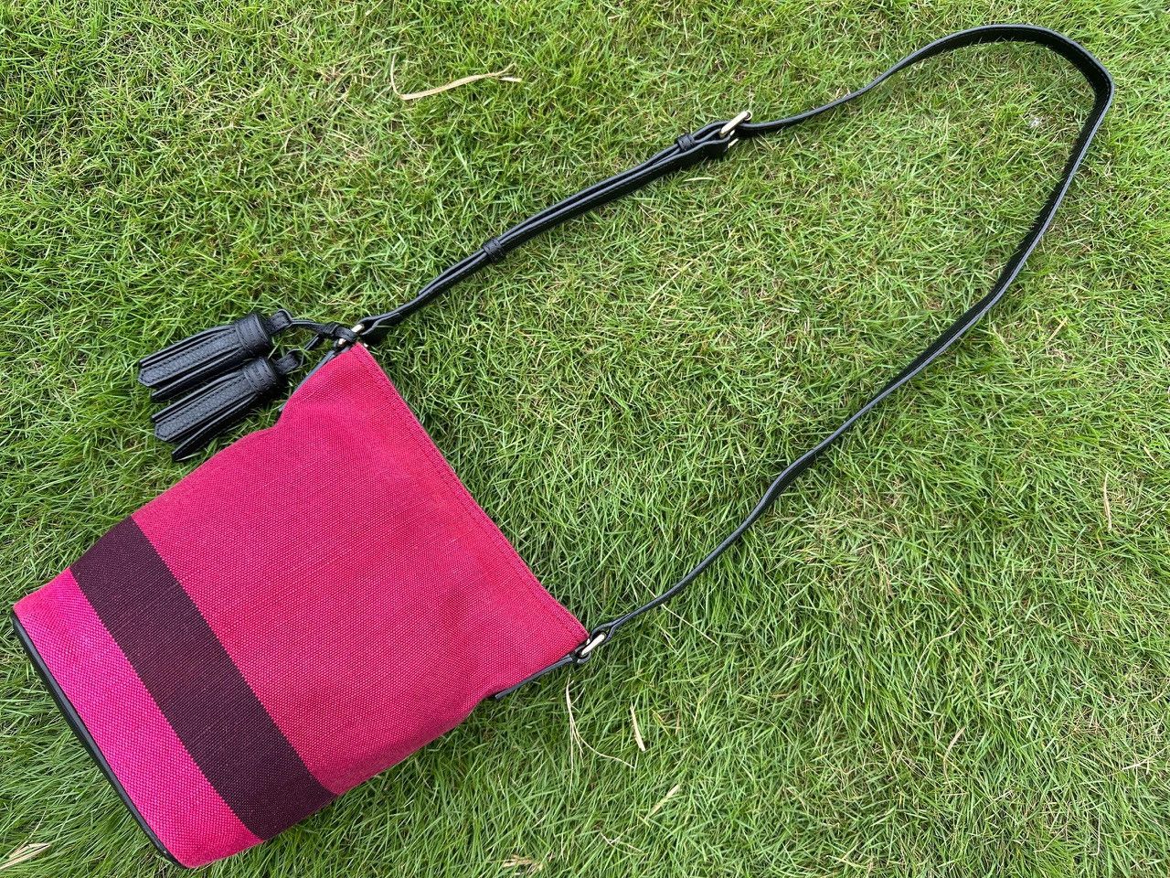 Burberry Authentic Burberry Mega Check Ashby Tassel Mini Bucket Bag Size ONE SIZE - 5 Thumbnail