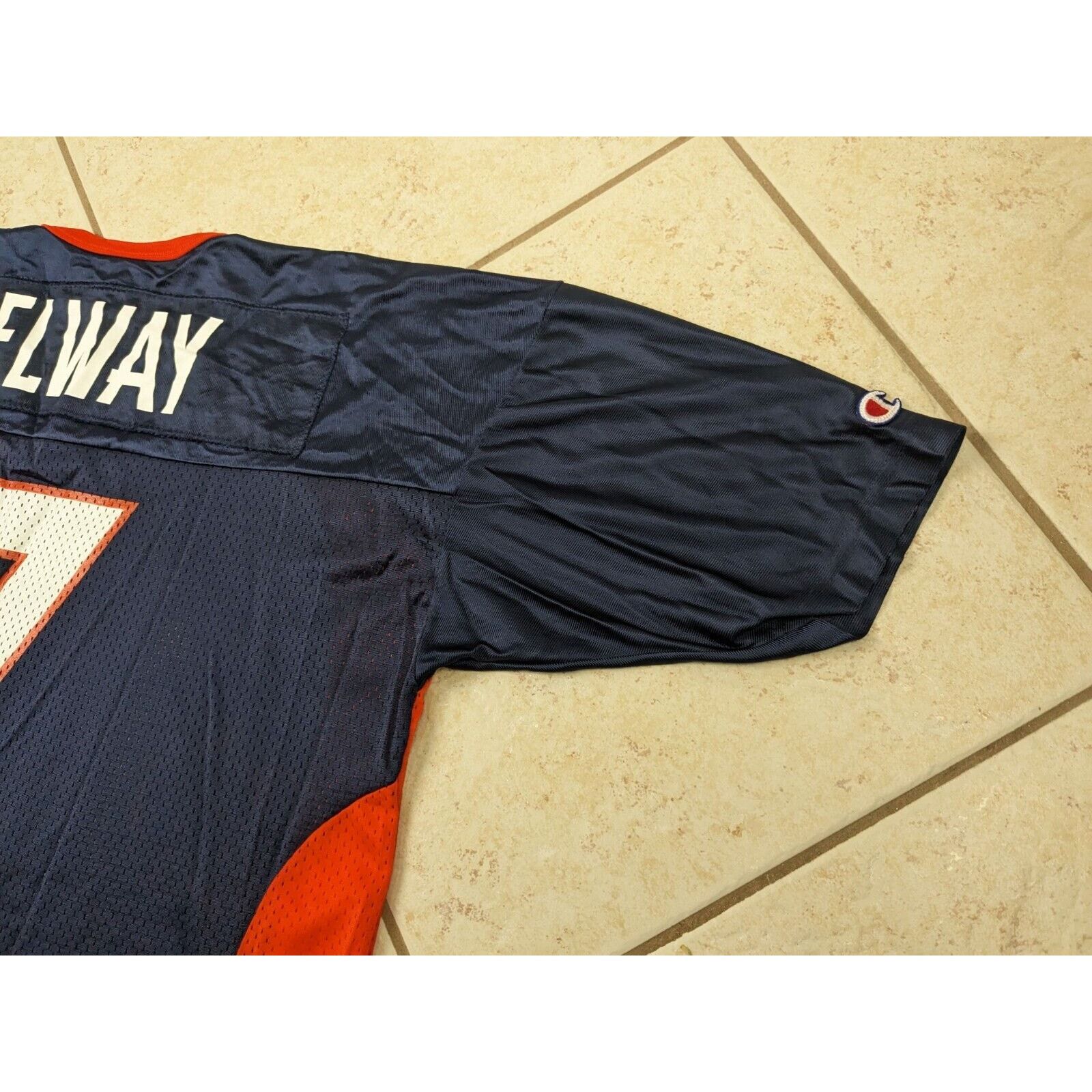 Champion Vtg Denver Broncos Jersey XL 48 Blue Champion Elway #7 NFL Size US XL / EU 56 / 4 - 12 Thumbnail