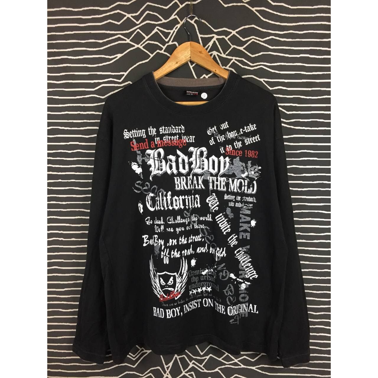 Revenge × Sad Boys × Vintage Vtg Bad Boy California Usa Break The Mold Longsleeve Tee Size US L / EU 52-54 / 3 - 1 Thumbnail
