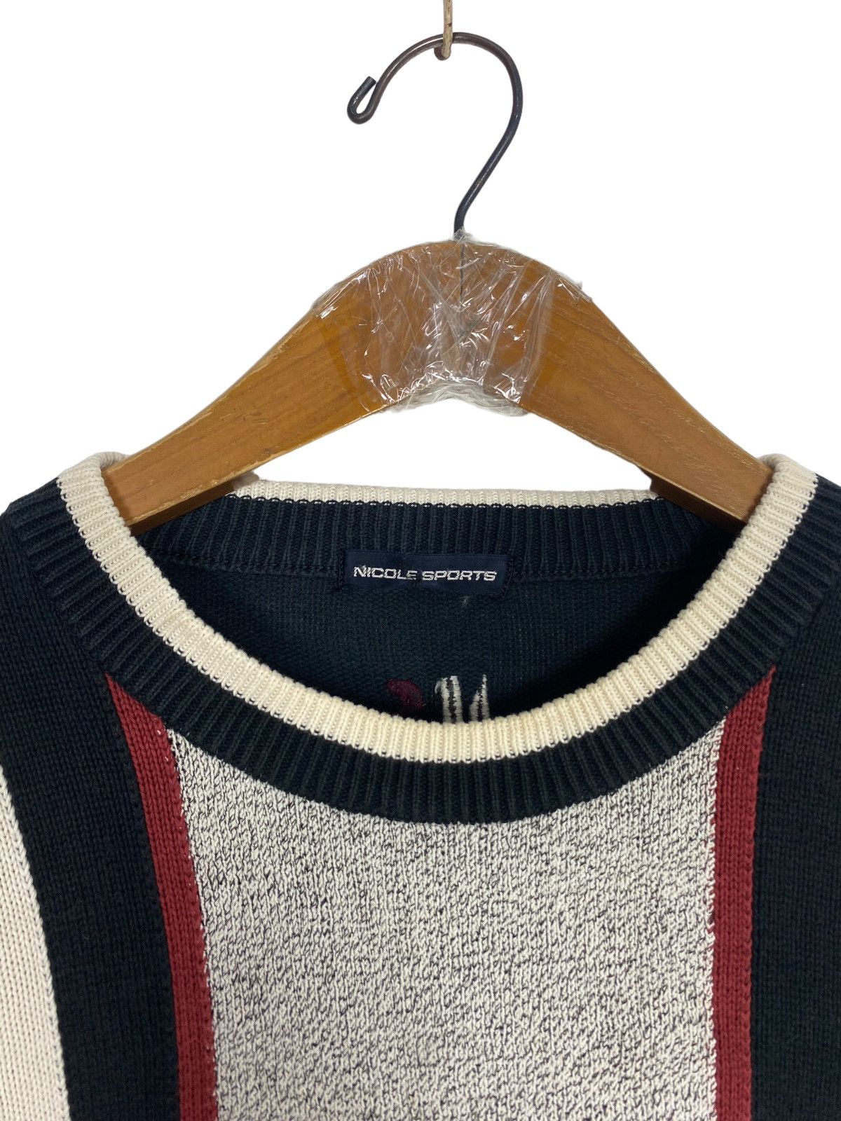 Japanese Brand Nicole Sport Golf Stripe Big Logo Sweatshirt Made Japan Size US M / EU 48-50 / 2 - 5 Thumbnail