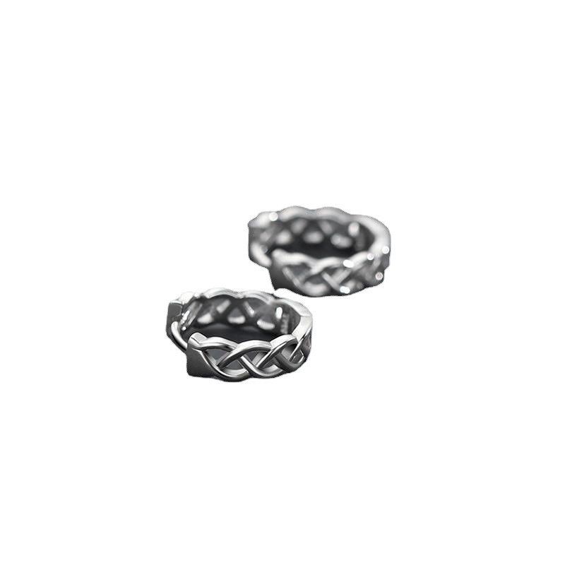 Jewelry Dark Earrings One Pairs Chrome Jewelry Size ONE SIZE - 5 Thumbnail