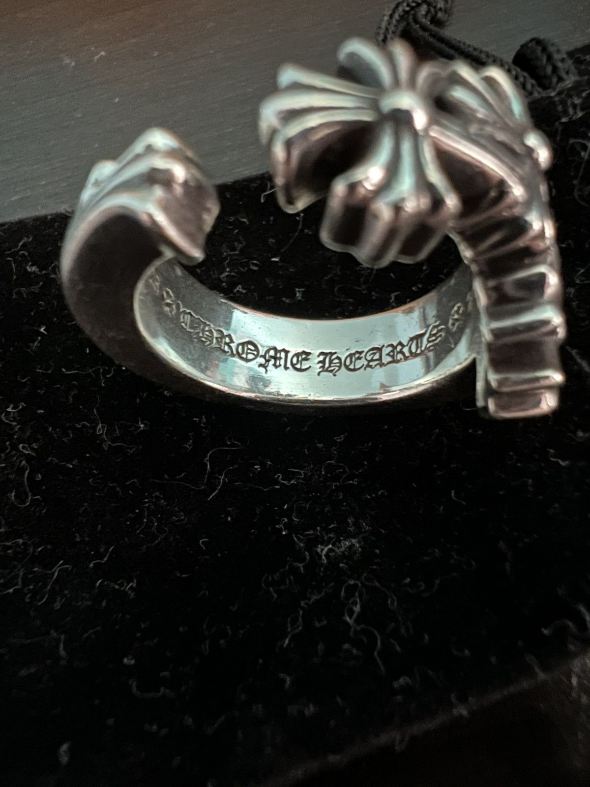 Chrome Hearts Cross Curve Ring Size 9.5 US Size ONE SIZE - 6 Thumbnail