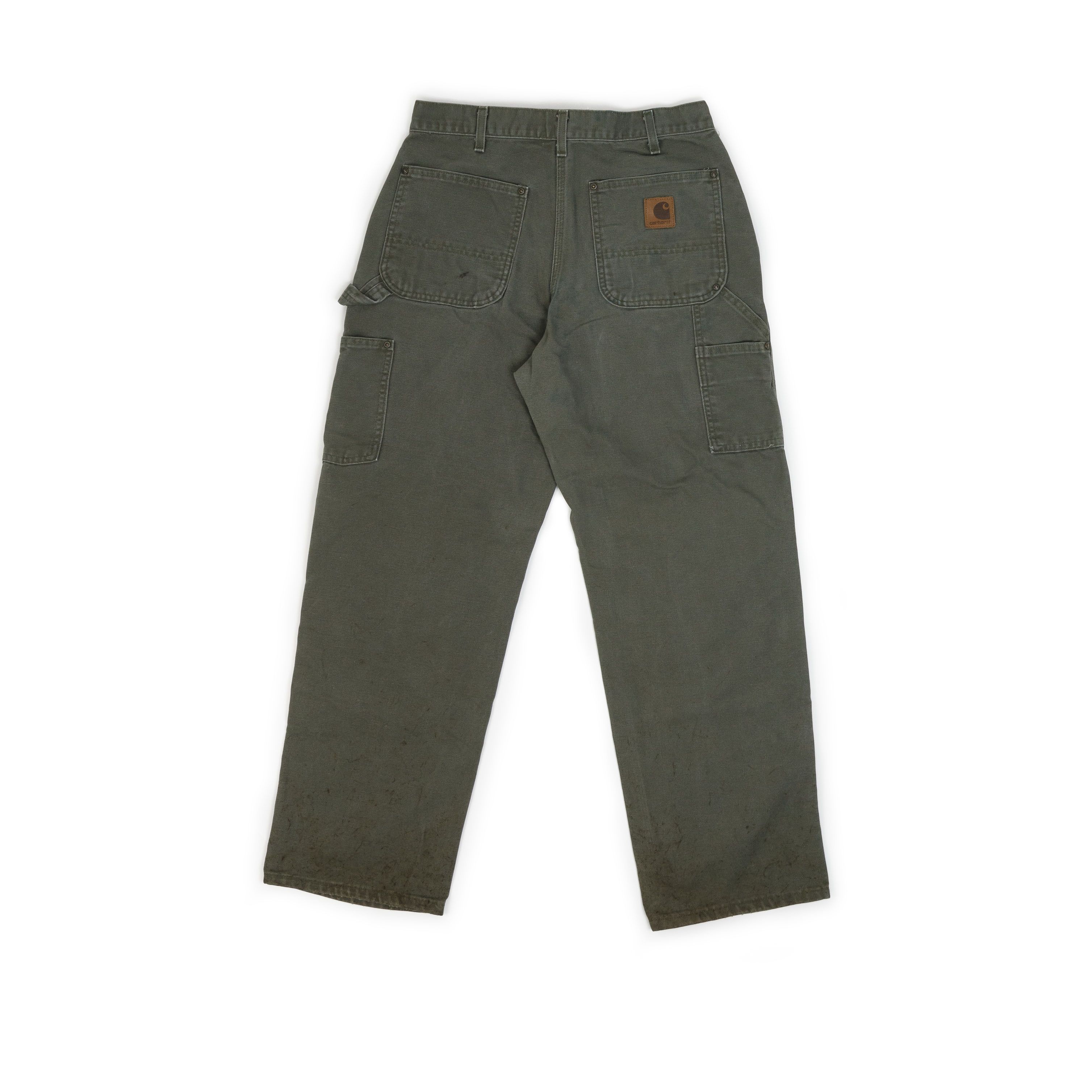 Carhartt × Vintage Vintage 1990's Carhartt Green Double Knee Carpenter Pants Size US 30 / EU 46 - 2 Thumbnail