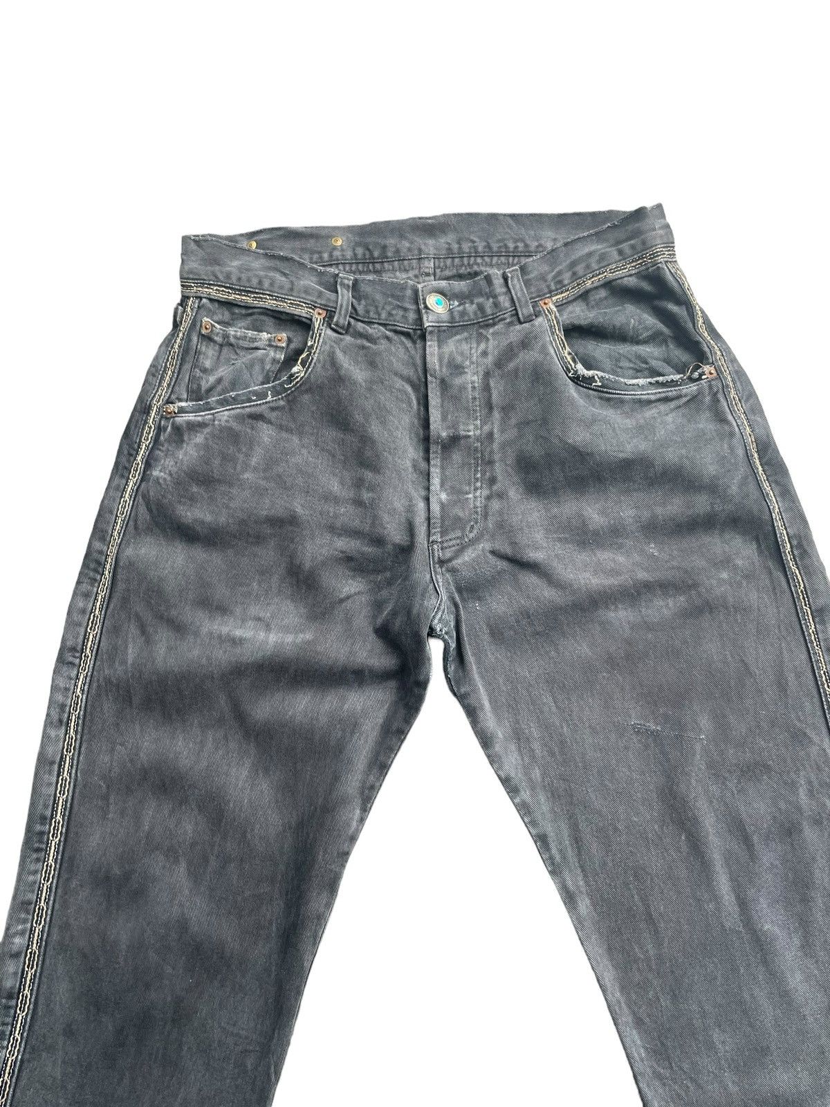 Designer Vintage Bonaventure Distresed Denim Size US 35 - 3 Thumbnail