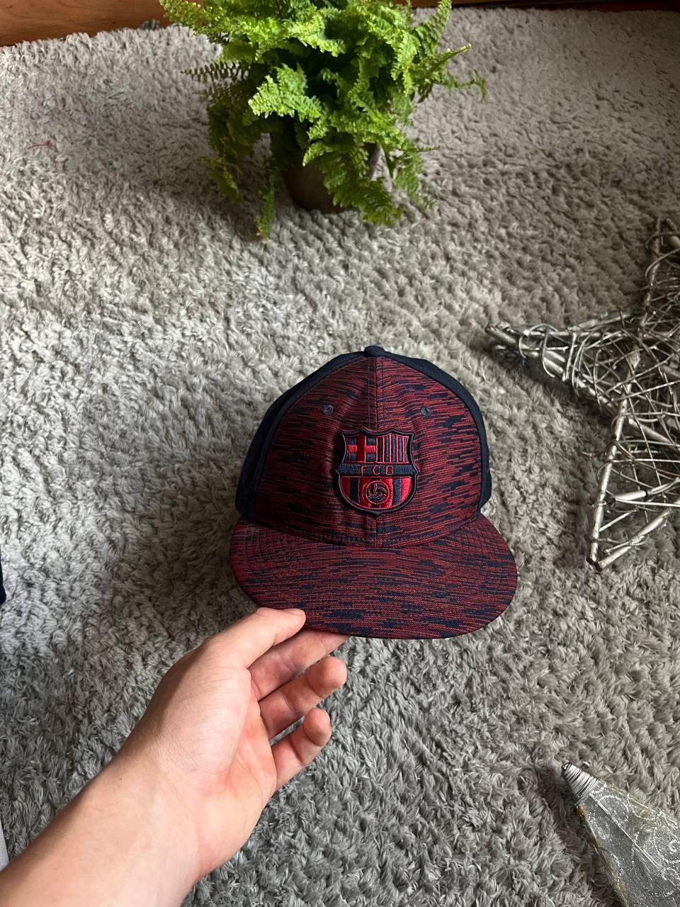 Nike × Vintage Cap Nike F.C. Barcelona Streetwear Vintage Logo Swoosh Size ONE SIZE - 1 Thumbnail