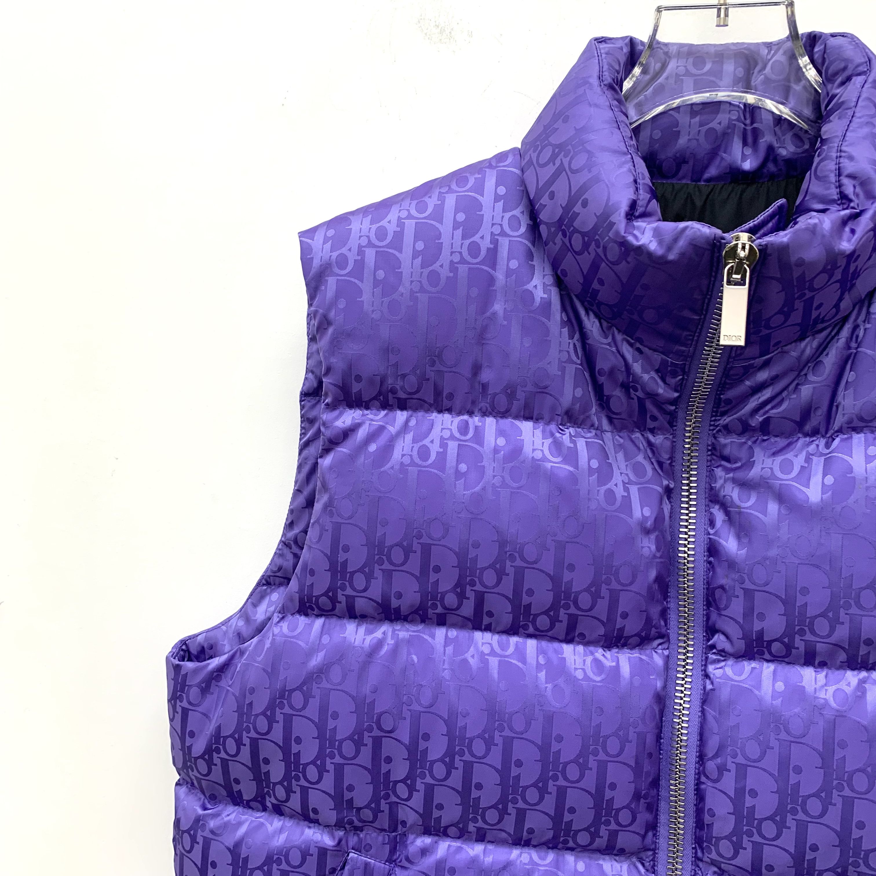 Dior Dior Logo Print Down Vest Purple (46) Size US S / EU 44-46 / 1 - 3 Thumbnail