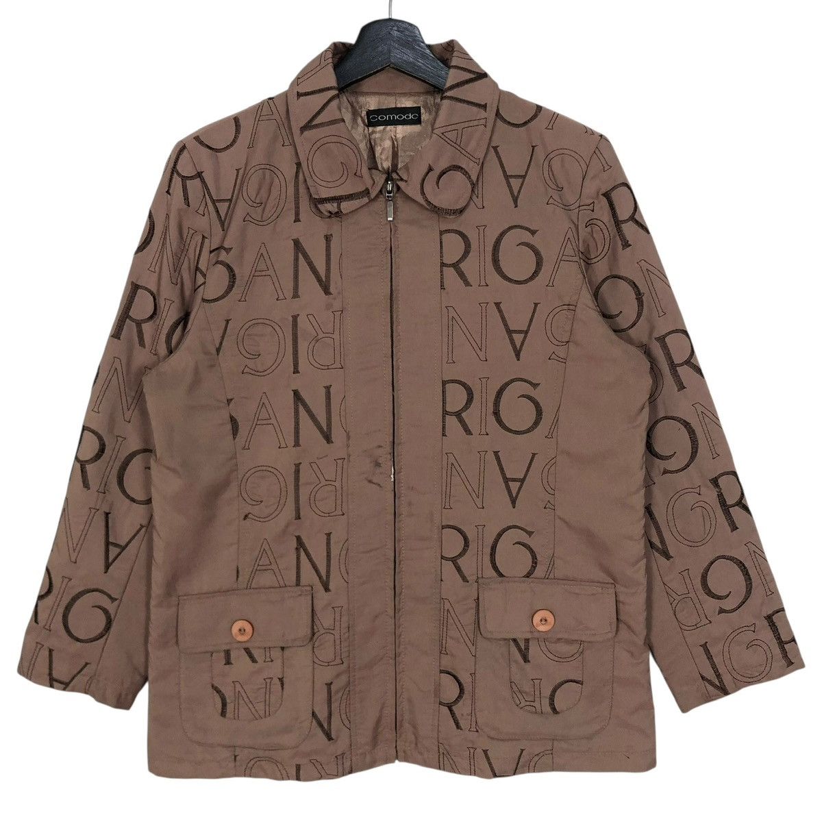 If Six Was Nine Vintage Comodo Brand Jacket Over Print Spell Out Full Zipper Size S / US 4 / IT 40 - 1 Thumbnail