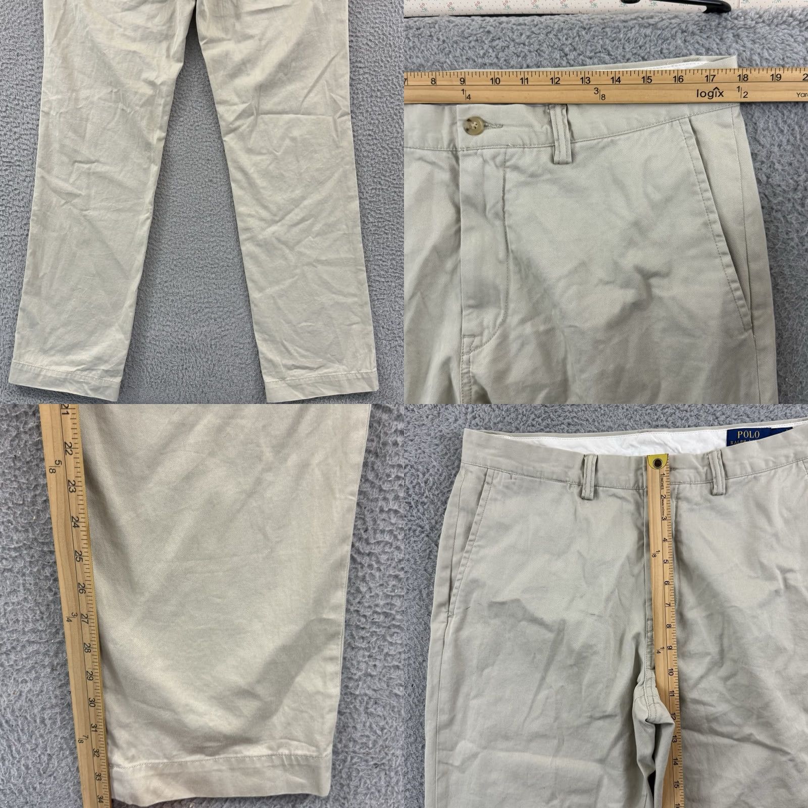 Polo Ralph Lauren VINTAGE Polo Ralph Lauren Pants Men’s Beige Twill Chino Casual Zip 34x34 Preppy Size US S / EU 44-46 / 1 - 9 Thumbnail