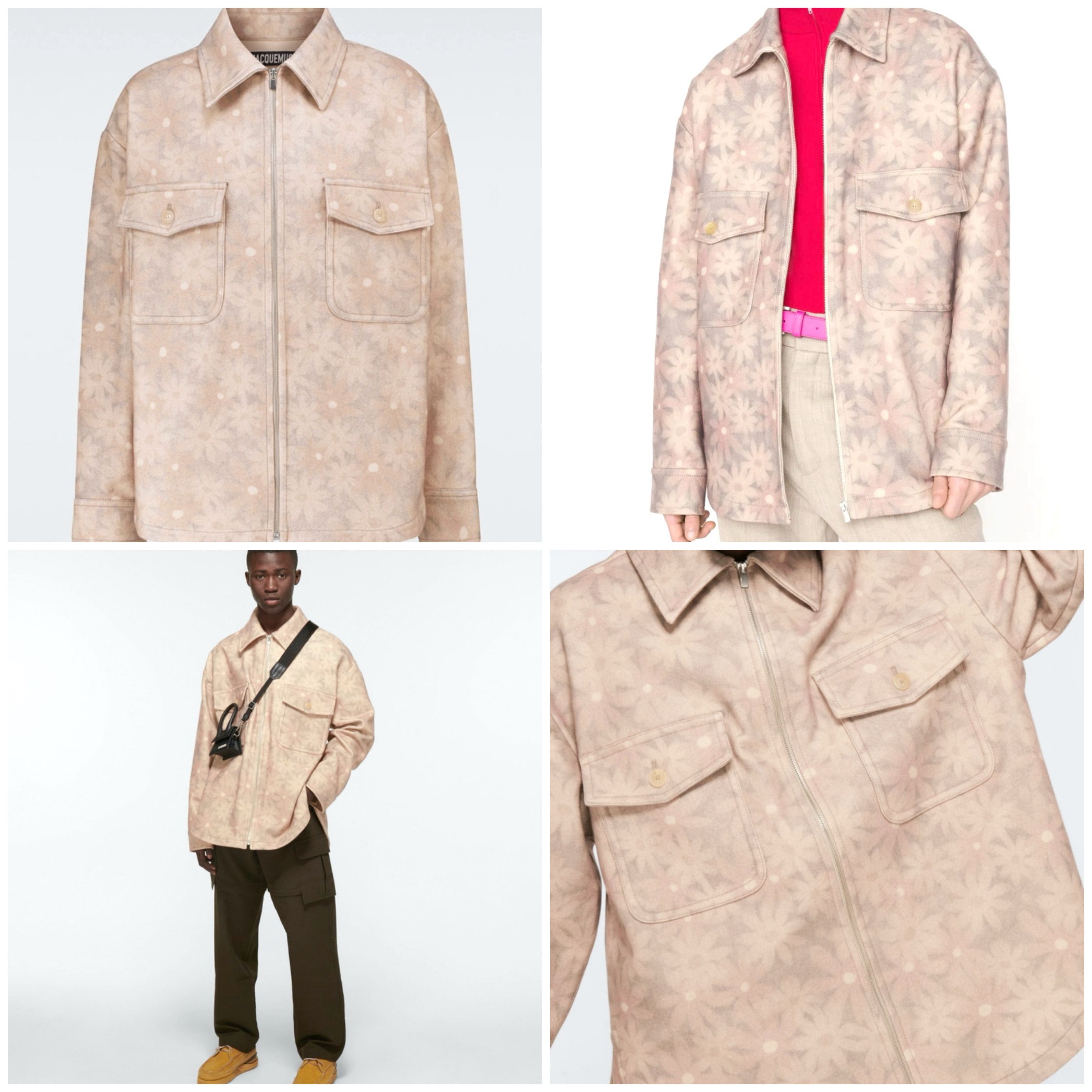 Jacquemus Jacquemus Le Blouson Montagne Floral Overshirt Jacket Size US M / EU 48-50 / 2 - 10 Thumbnail