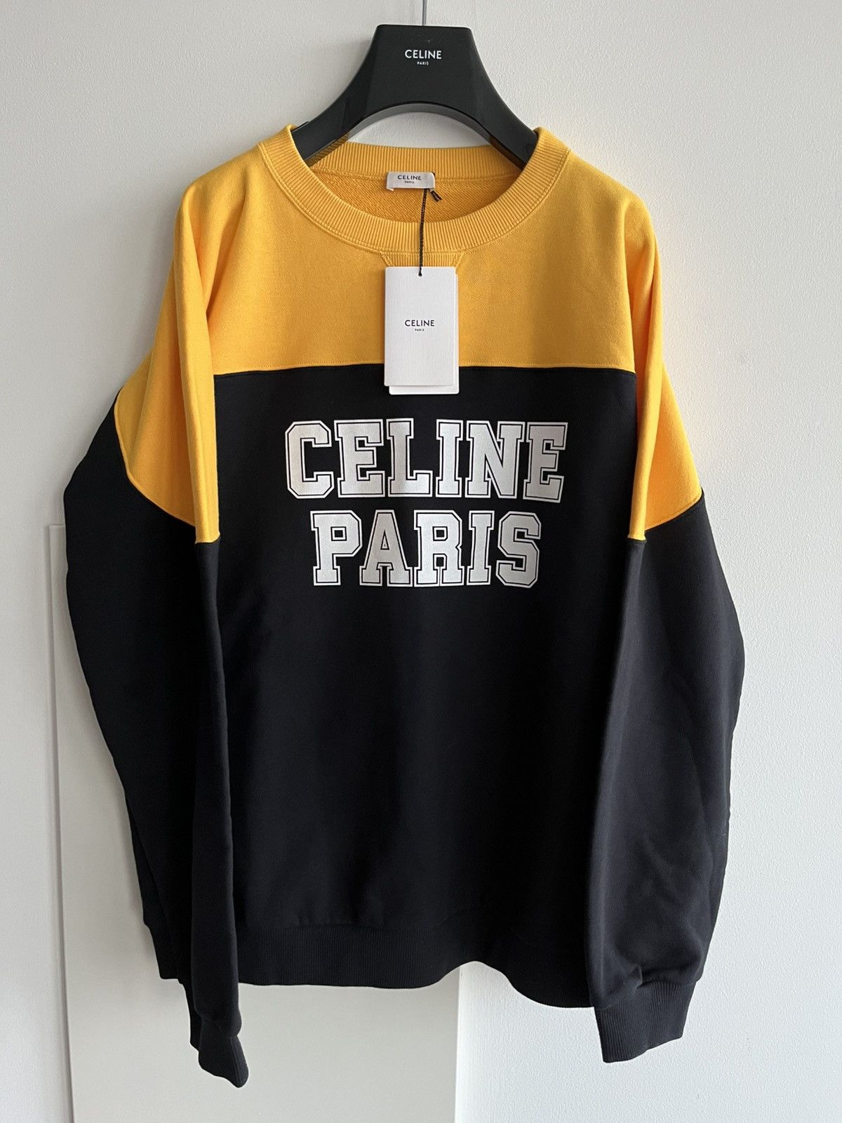 Celine × Hedi Slimane Super Runway Celine By Hedi Logo Sweatshirt Brand New Size US XL / EU 56 / 4 - 1 Thumbnail
