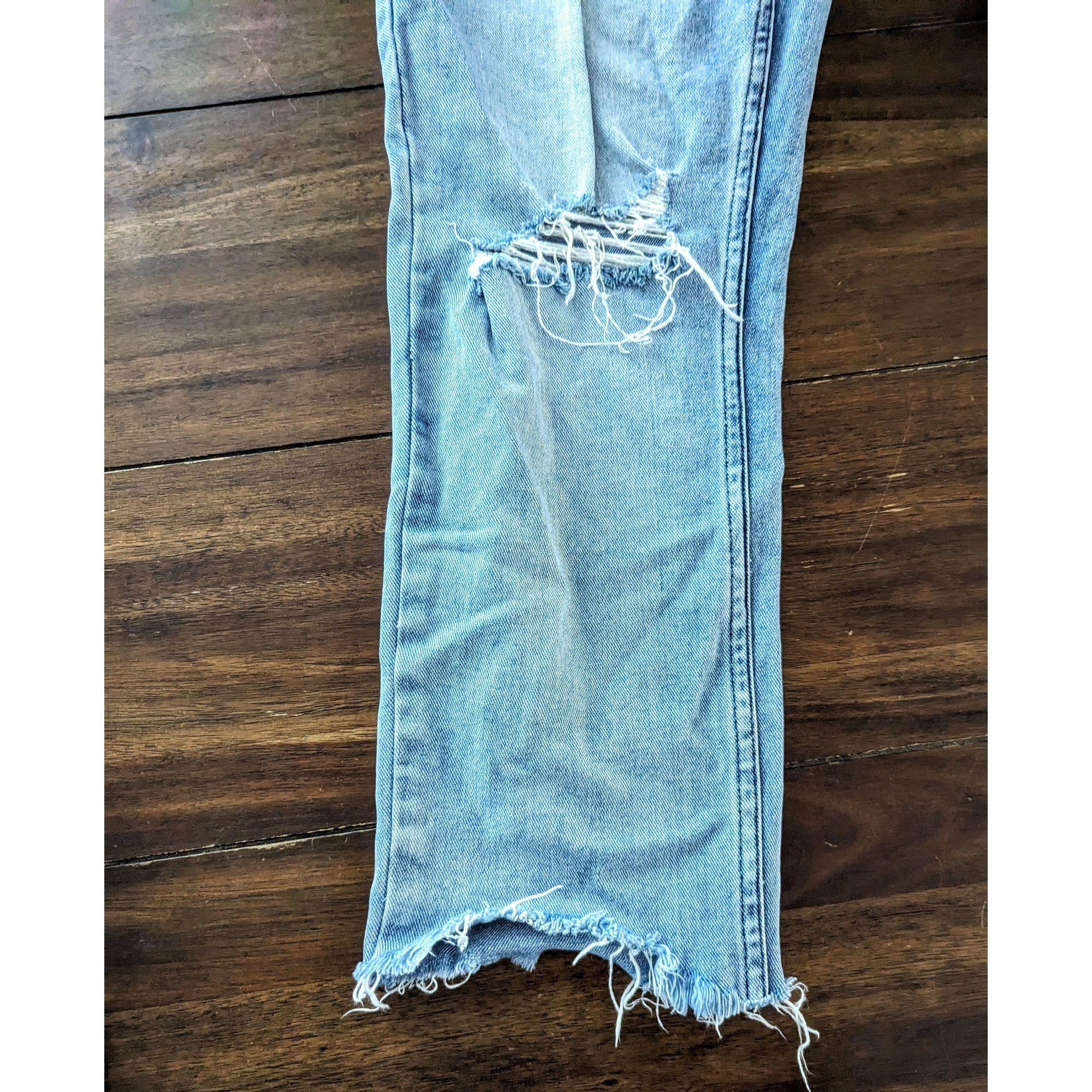 Ksubi Ksubi Men's Distressed Light Wash Jeans 36" Cotton & Elastan Size US 36 / EU 52 - 8 Thumbnail
