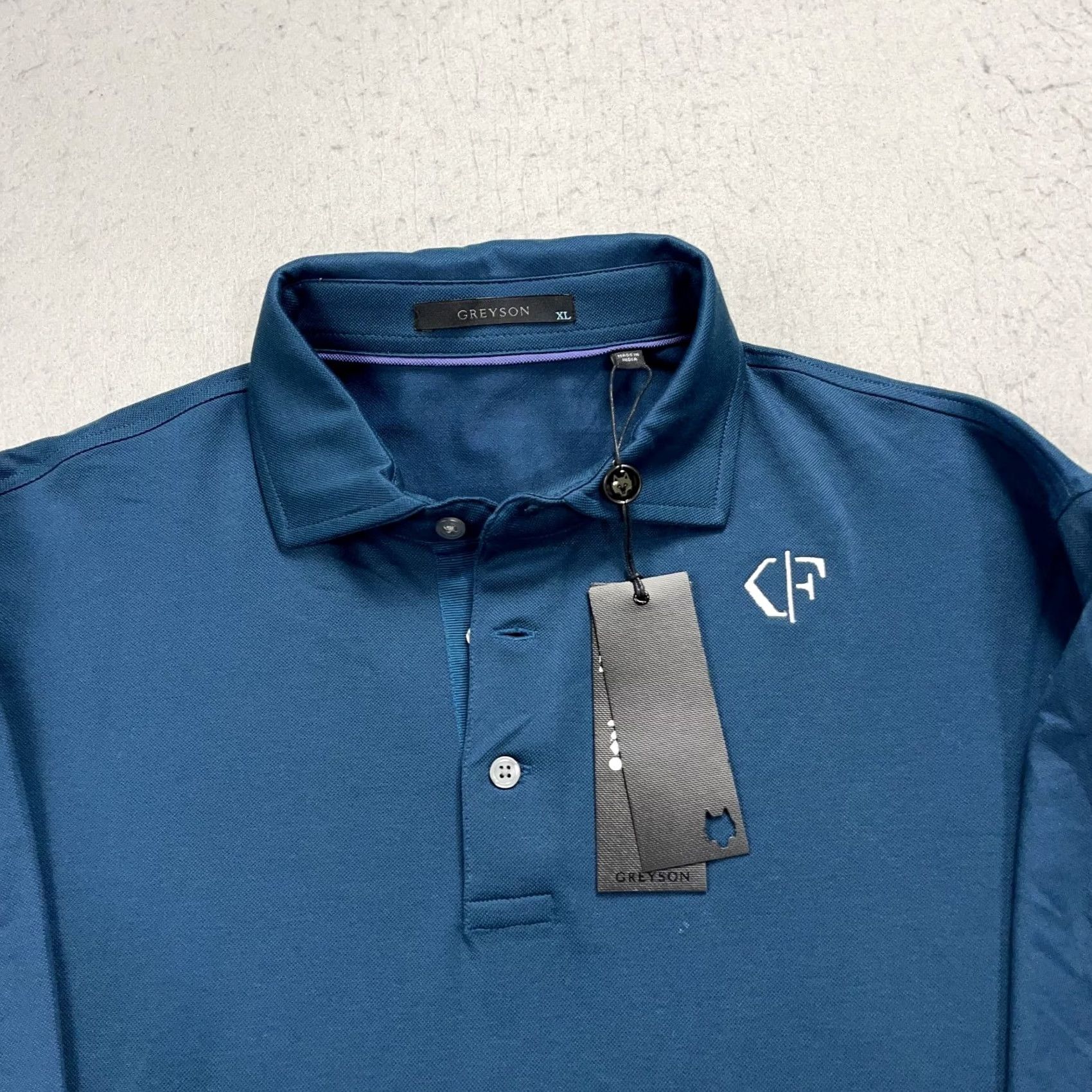 Vintage Greyson Golf Polo Shirt Mens XL Blue Korn Ferry Tour Logo NWT Cotton Blend Modern Casual Polo Shirt Mens XL Blue Korn Ferry Tour Logo NWT Size US XL / EU 56 / 4 - 2 Thumbnail