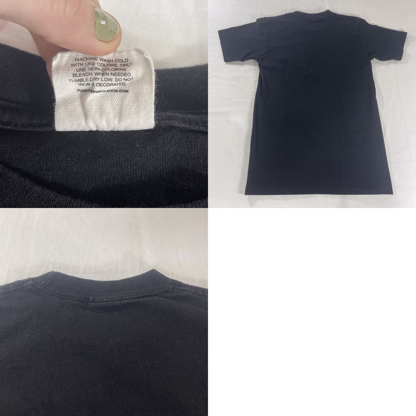 Vintage FTP Skull Graphic T-Shirt - S - Black - FTP - Unisex Adults - Short Sleeve - Round Neck - Graphic Print - Vintage No - Size S - Men/Women - Shirt Size US S / EU 44-46 / 1 - 9 Thumbnail