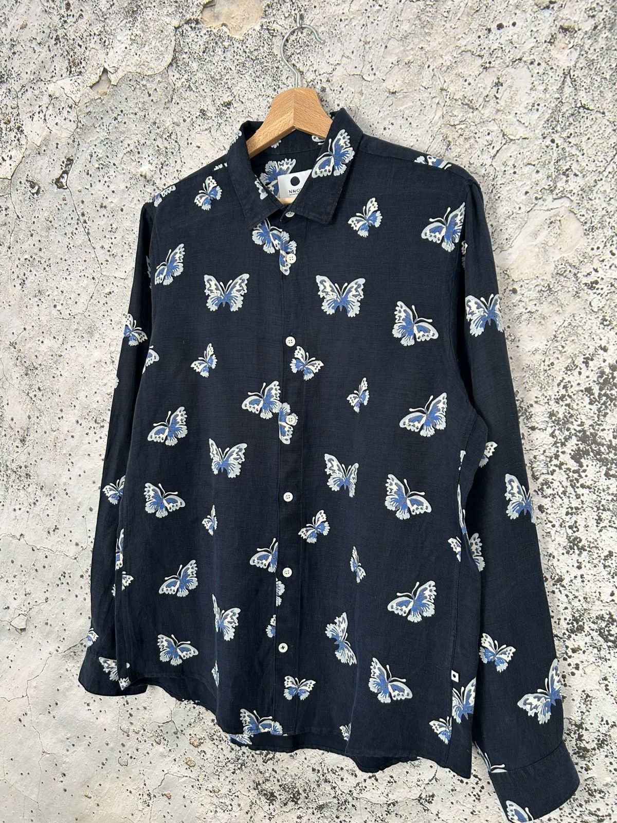 NN07 NN07 Scandinavia Butterfly Shirt Streetwear Premium Designer Size US M / EU 48-50 / 2 - 2 Thumbnail
