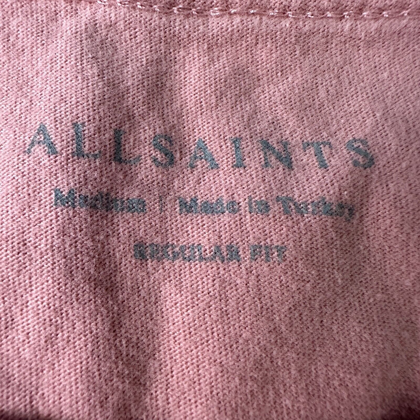 Allsaints AllSaints Brace Contrast SS T-Shirt Men Medium Coral Pink Size US M / EU 48-50 / 2 - 5 Thumbnail