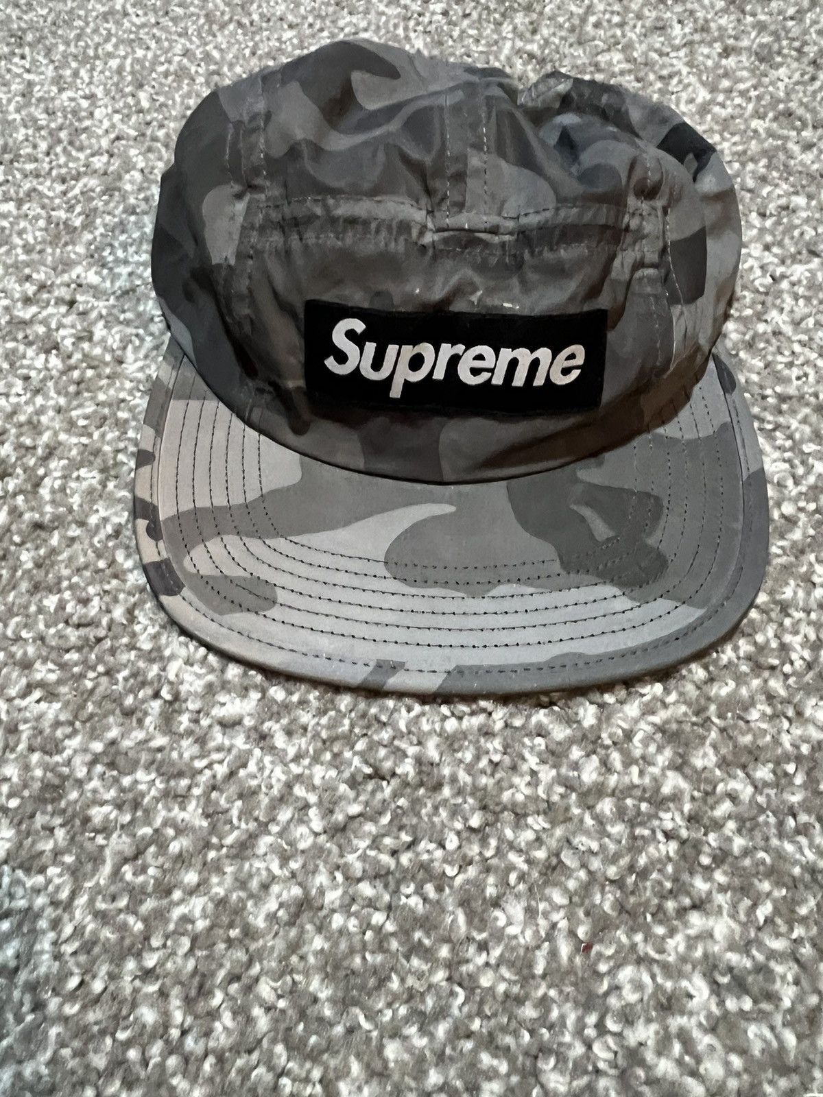 Supreme Tiger Camo Reflective Camp Cap Black